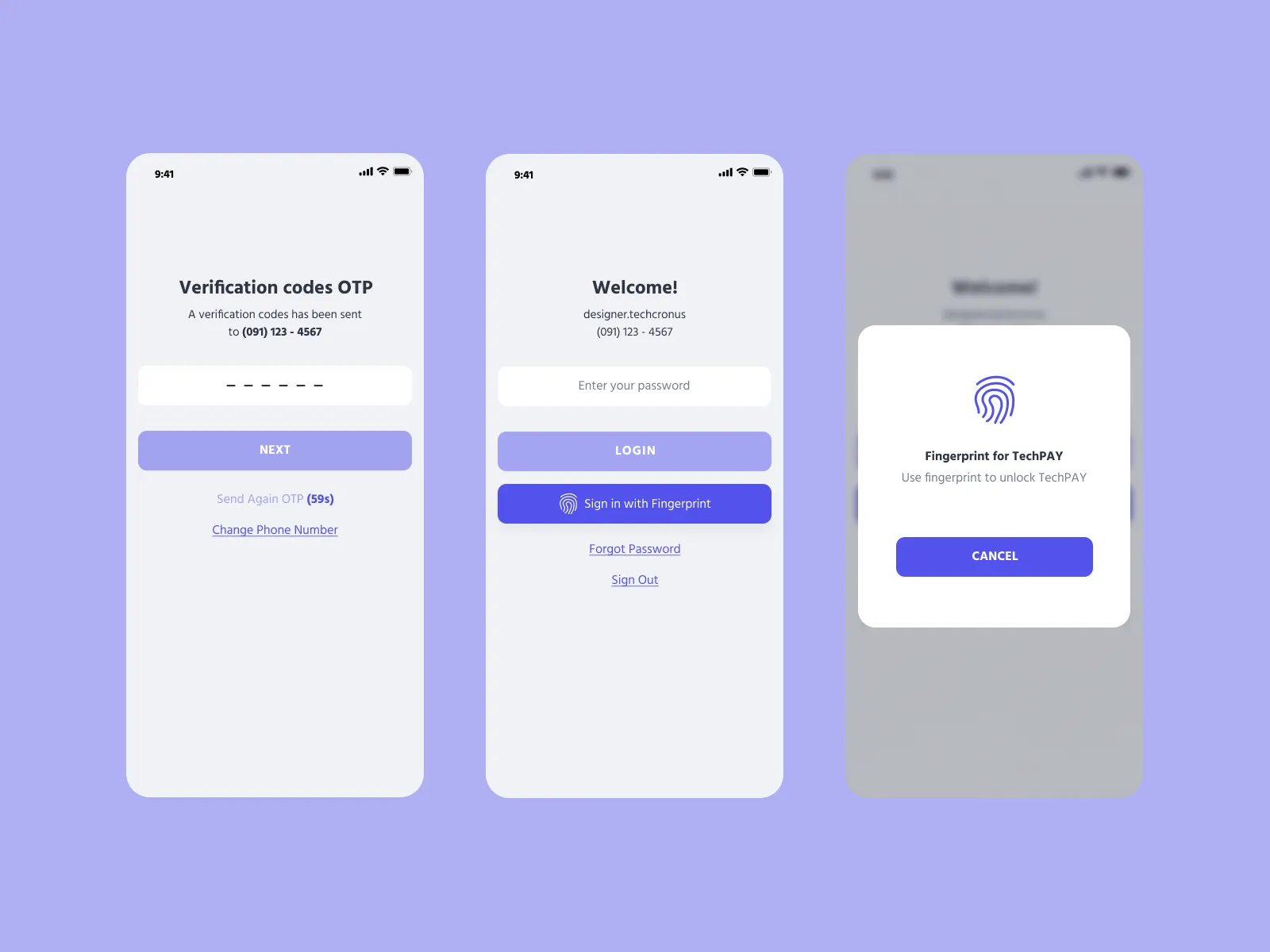 Login Wallet Mobile UI Kit for Figma and Adobe XD No 5