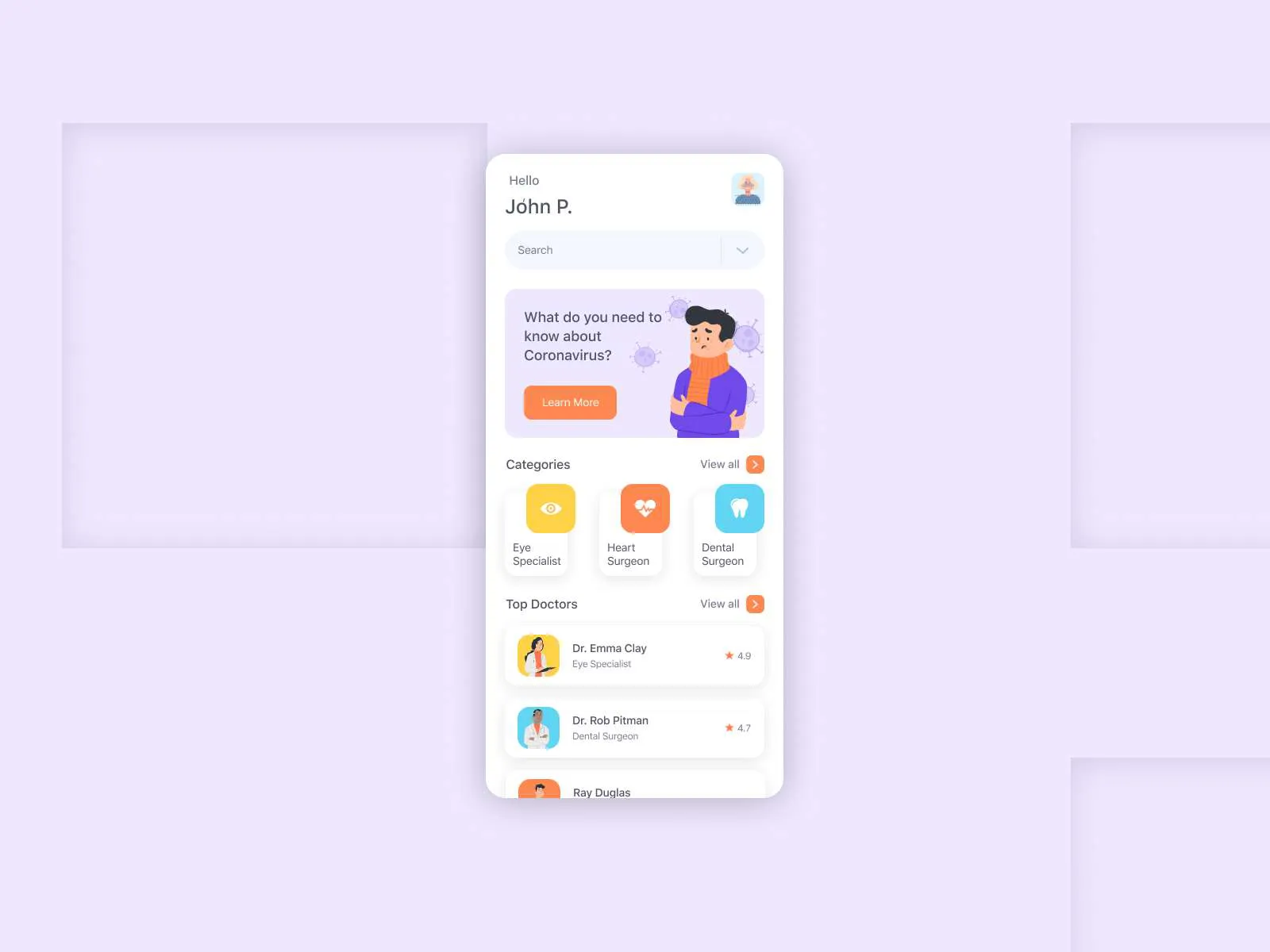 Medical App for Figma and Adobe XD No 4
