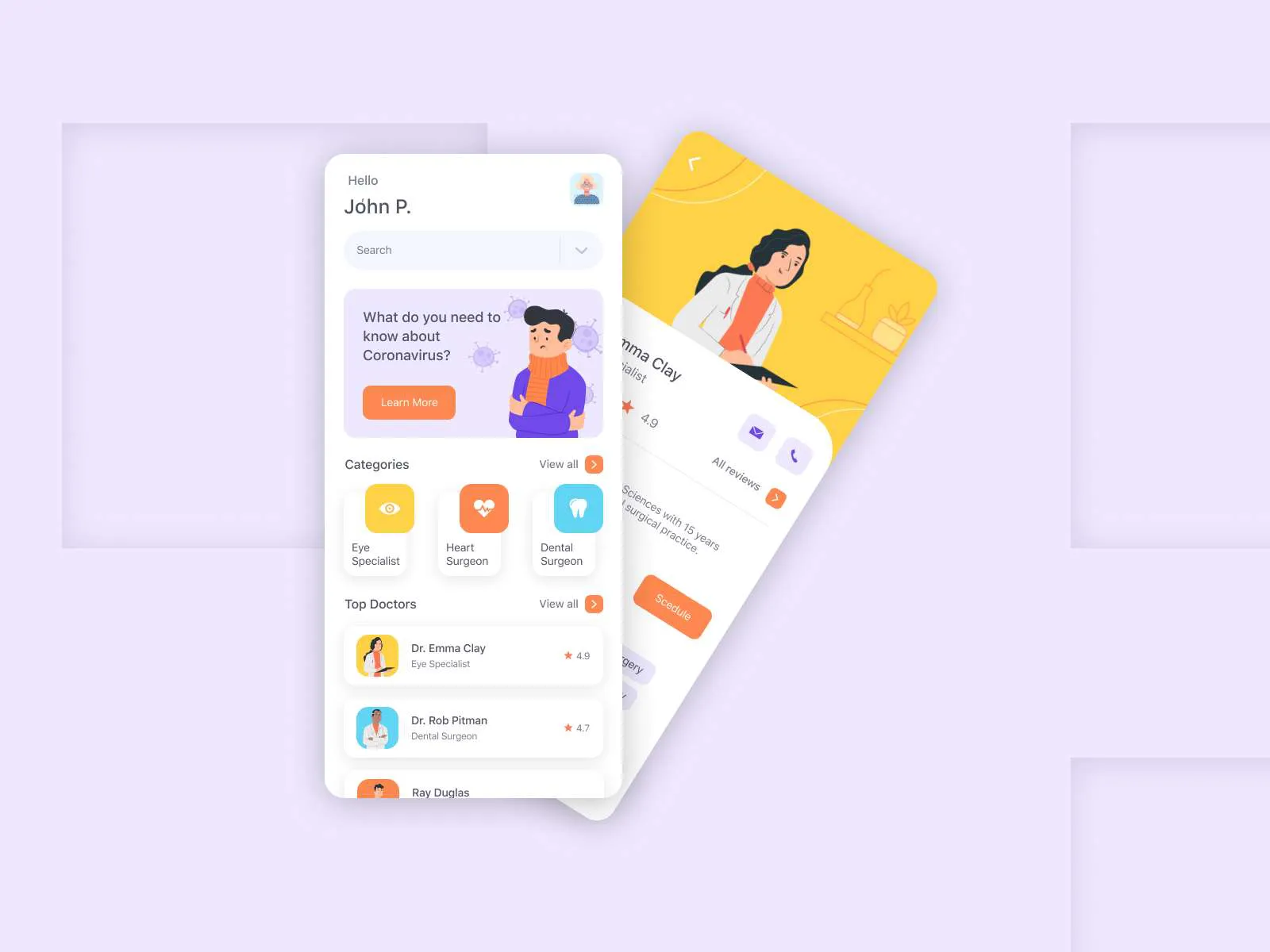 Medical App for Figma and Adobe XD No 4