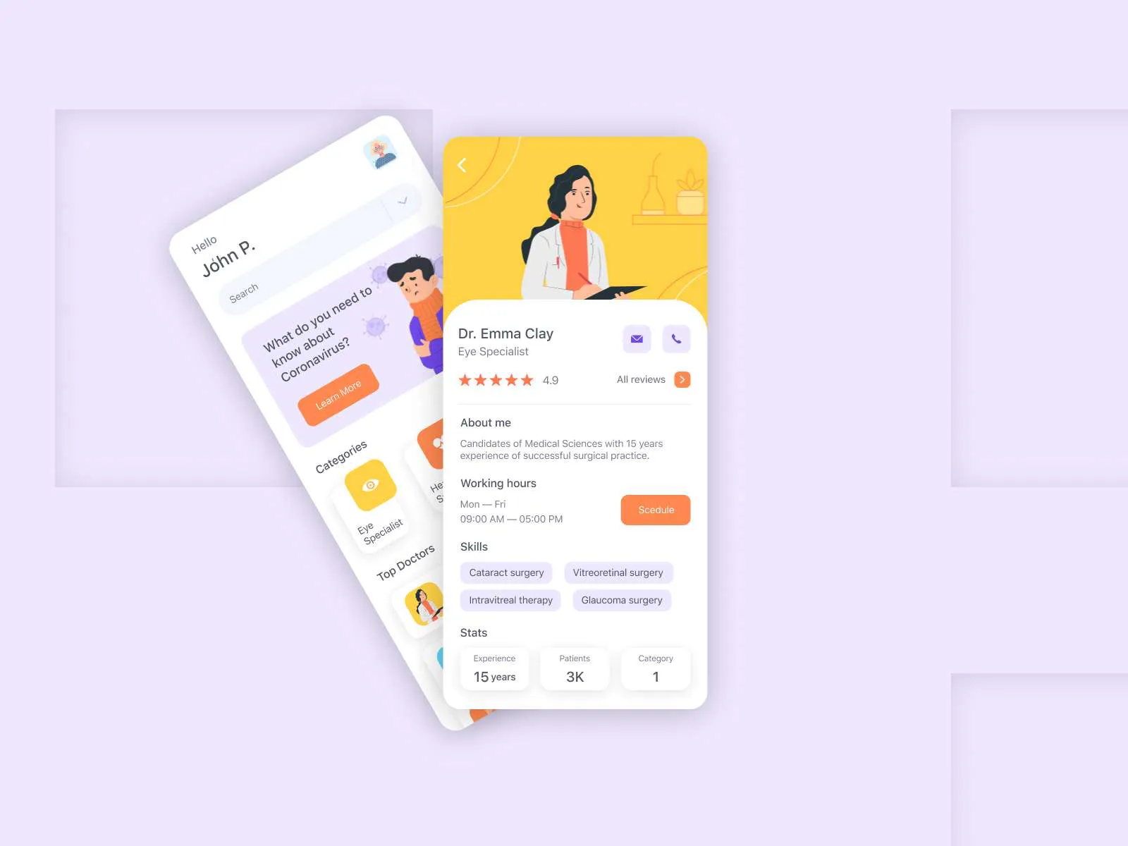 Medical App for Figma and Adobe XD No 5