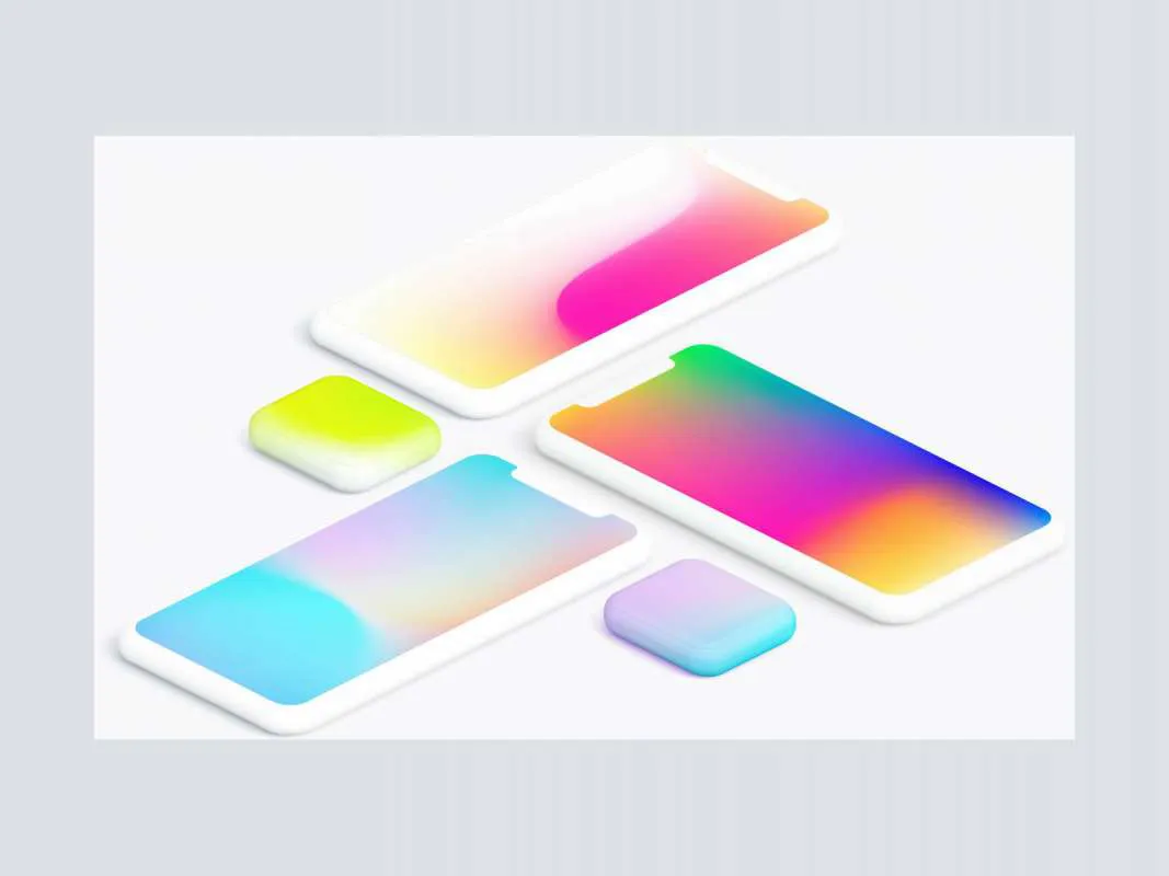 Mesh Gradients Collection for Figma and Adobe XD No 1