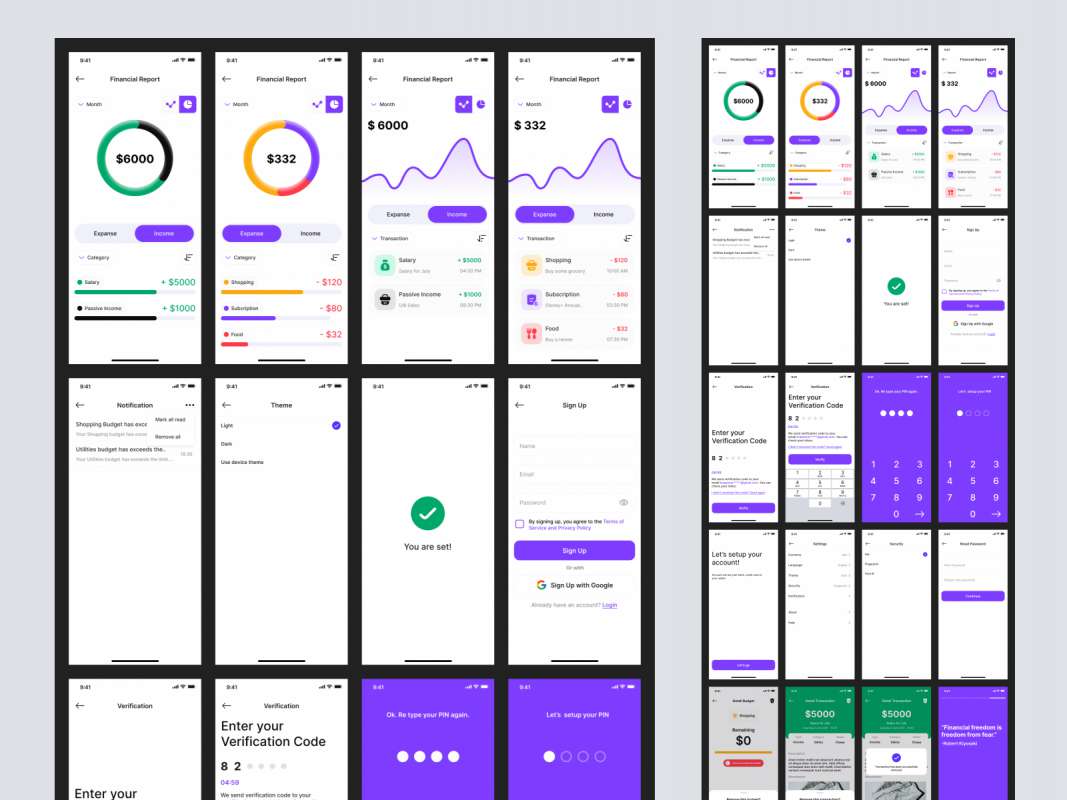 Montra Expense Tracker Free UI Kit for Figma for Figma and Adobe XD