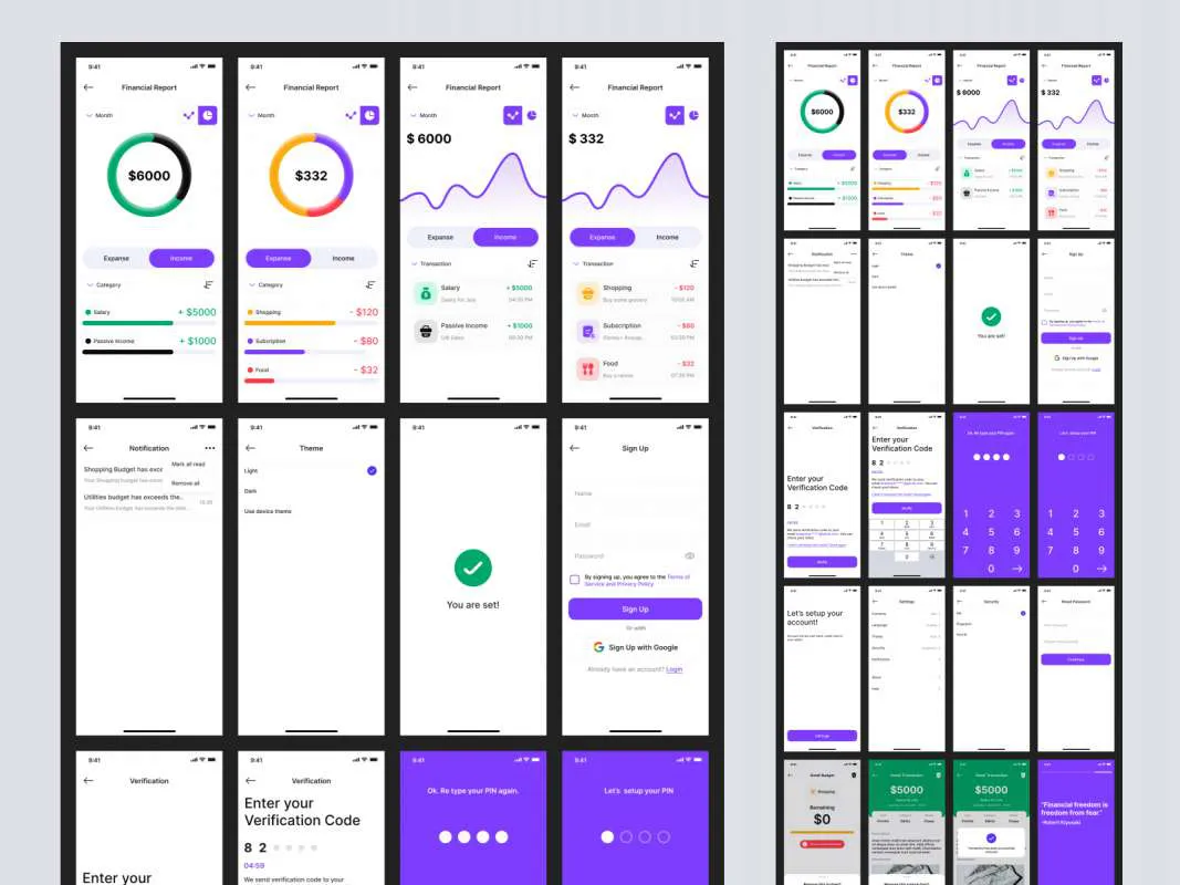 Montra Expense Tracker Free UI Kit for Figma for Figma and Adobe XD