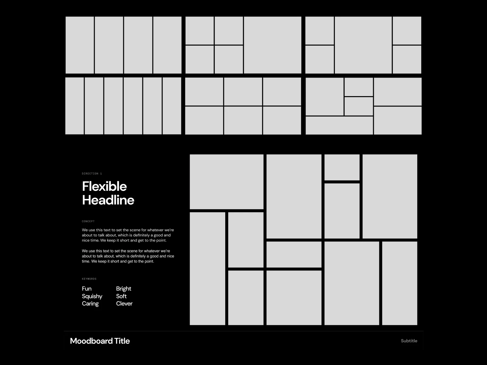 Moodboard Layouts for Figma and Adobe XD No 5