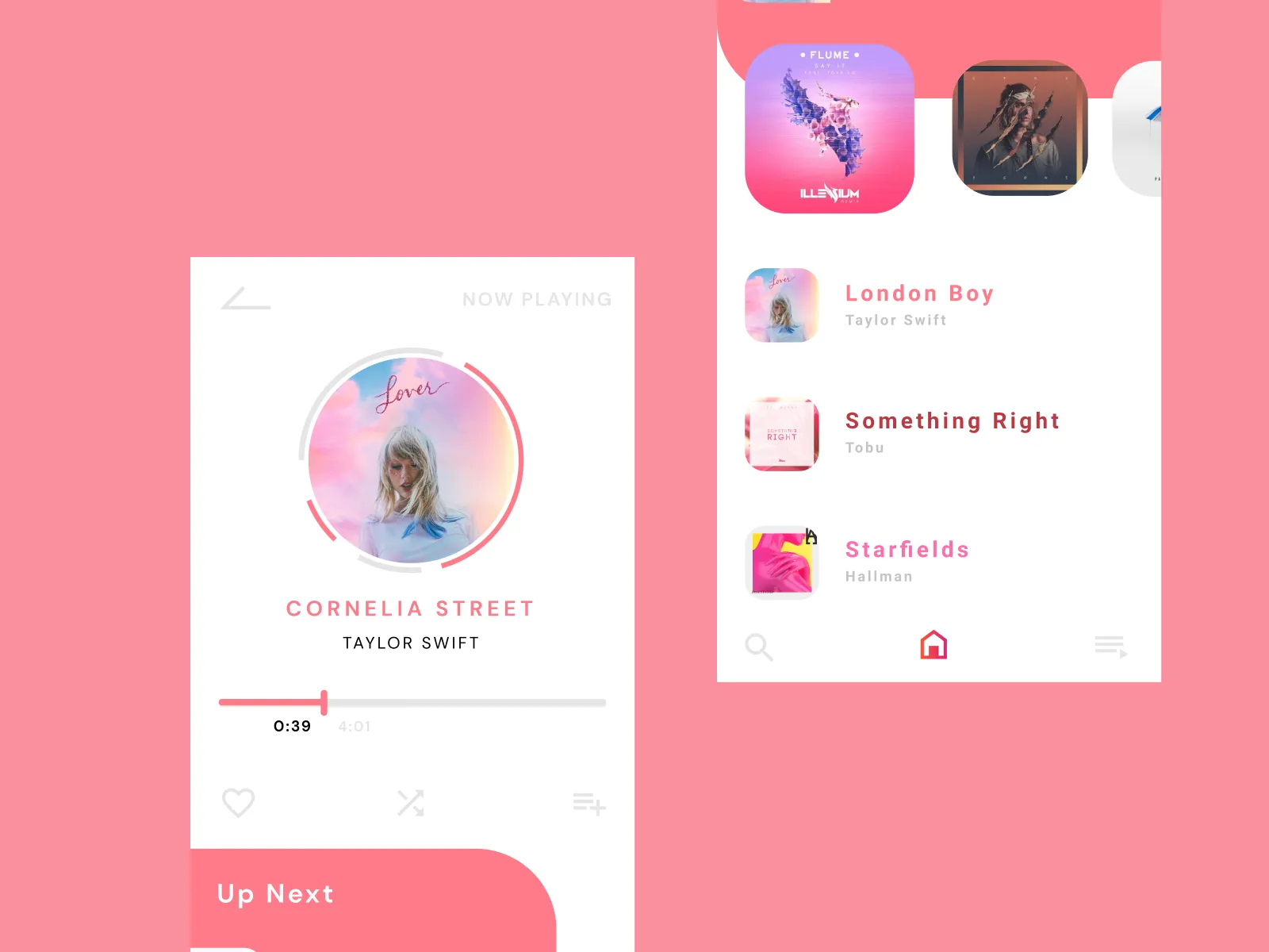 Music App for Figma and Adobe XD No 4