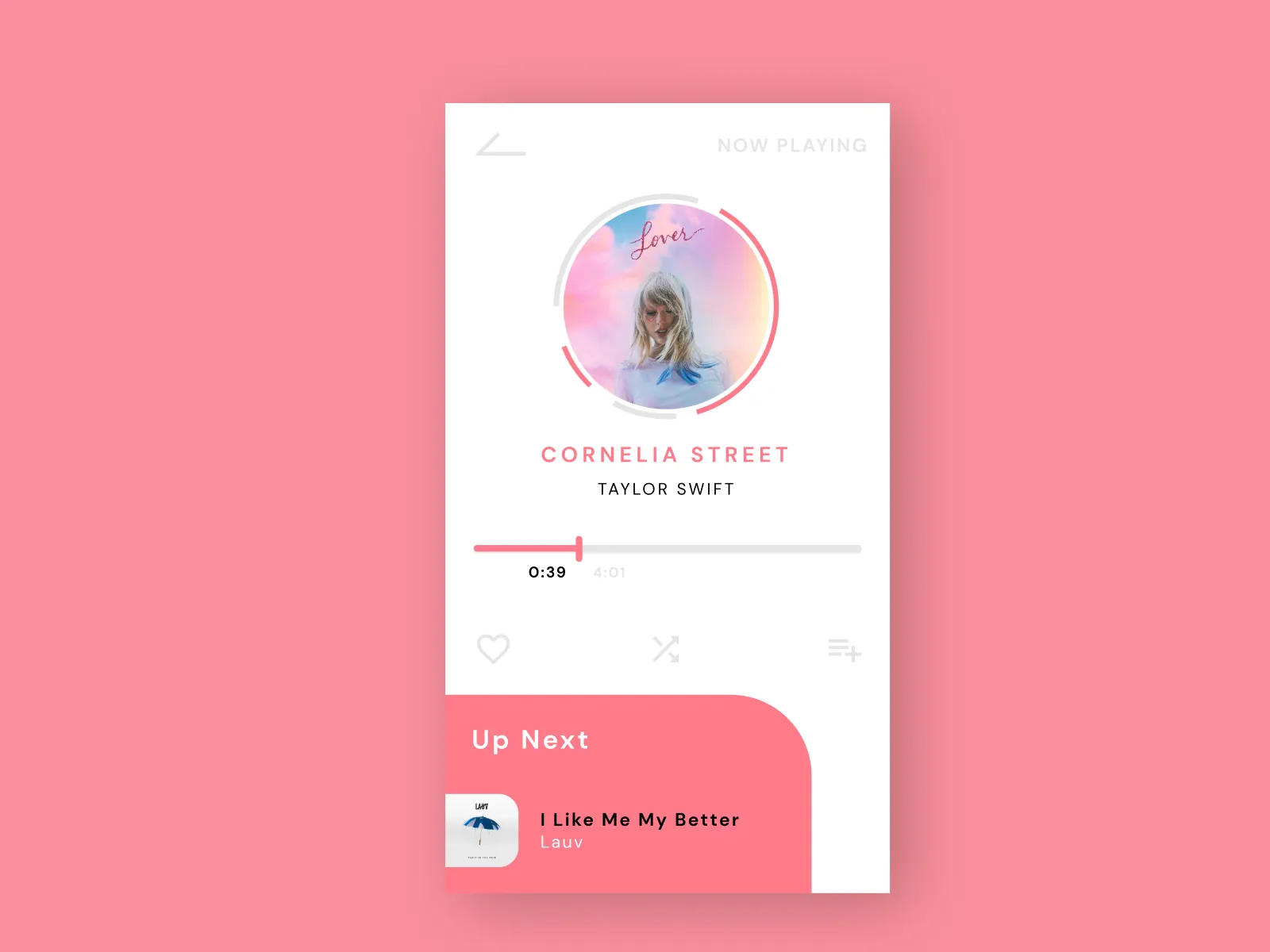 Music App for Figma and Adobe XD No 5