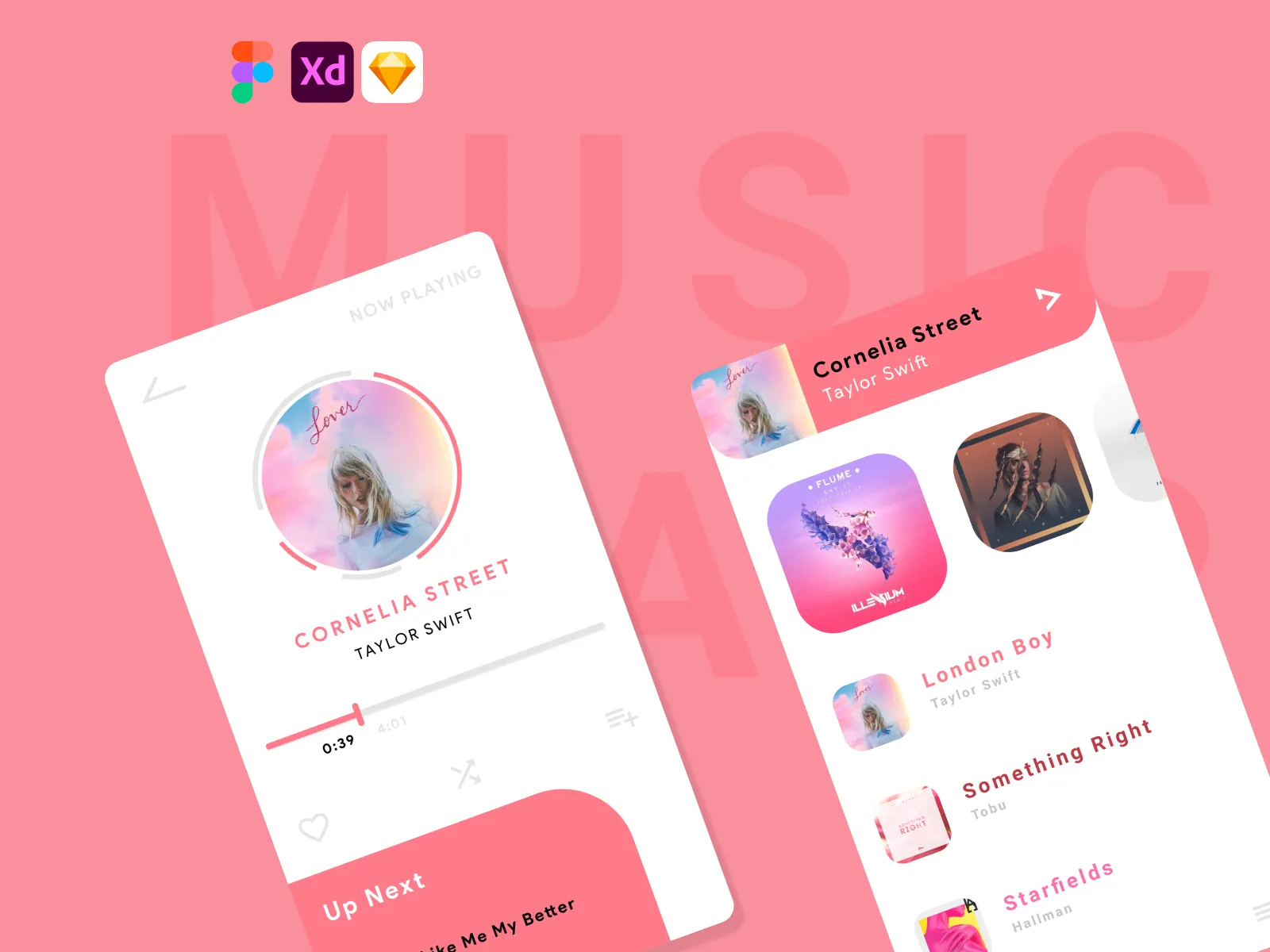 Music App  - Free template