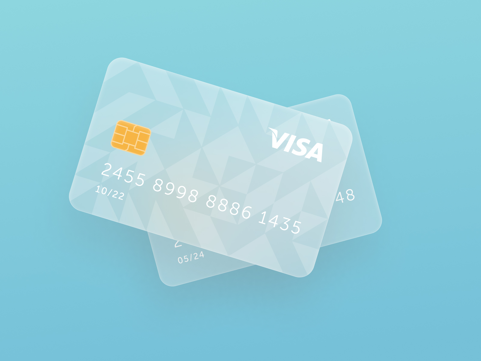 Neumorphic Bank Card for Figma and Adobe XD No 2