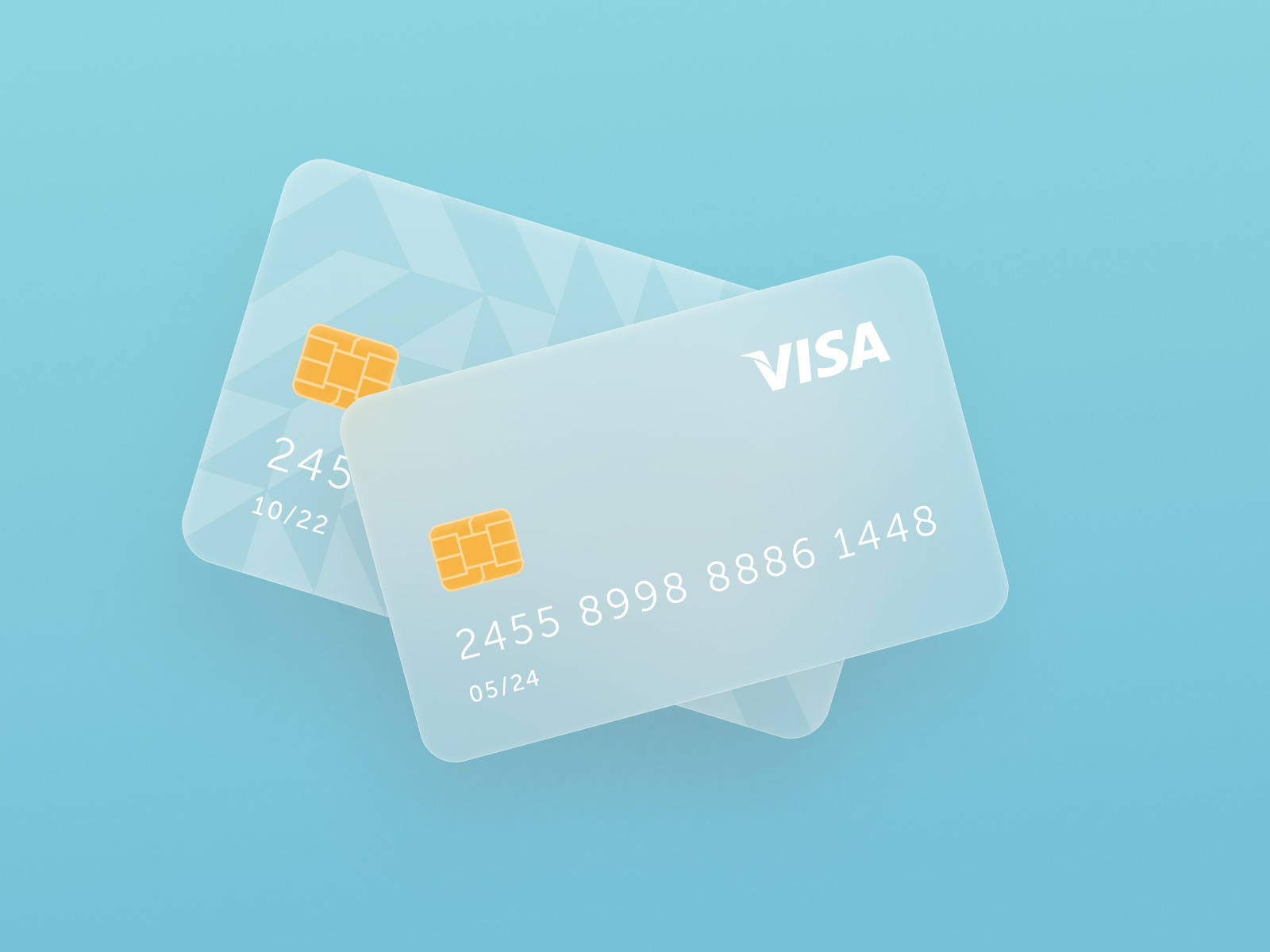 Neumorphic Bank Card for Figma and Adobe XD No 4