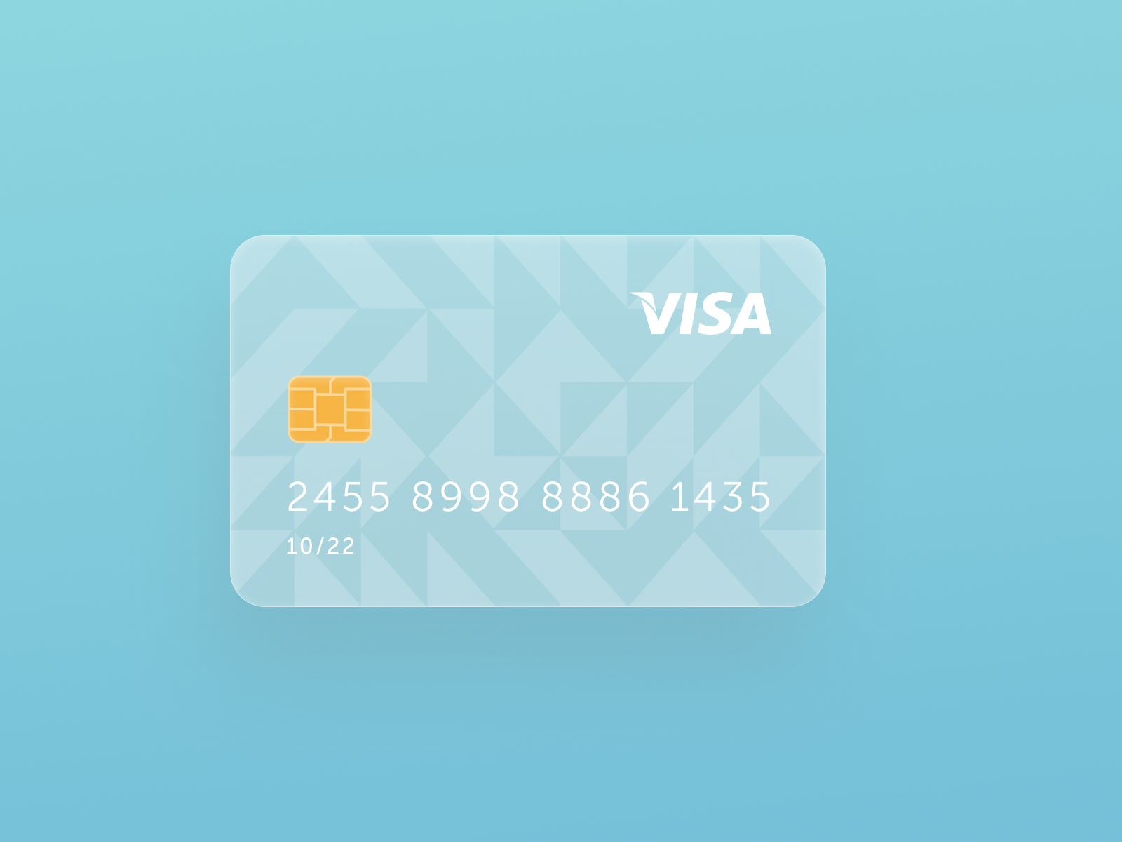 Neumorphic Bank Card for Figma and Adobe XD No 5