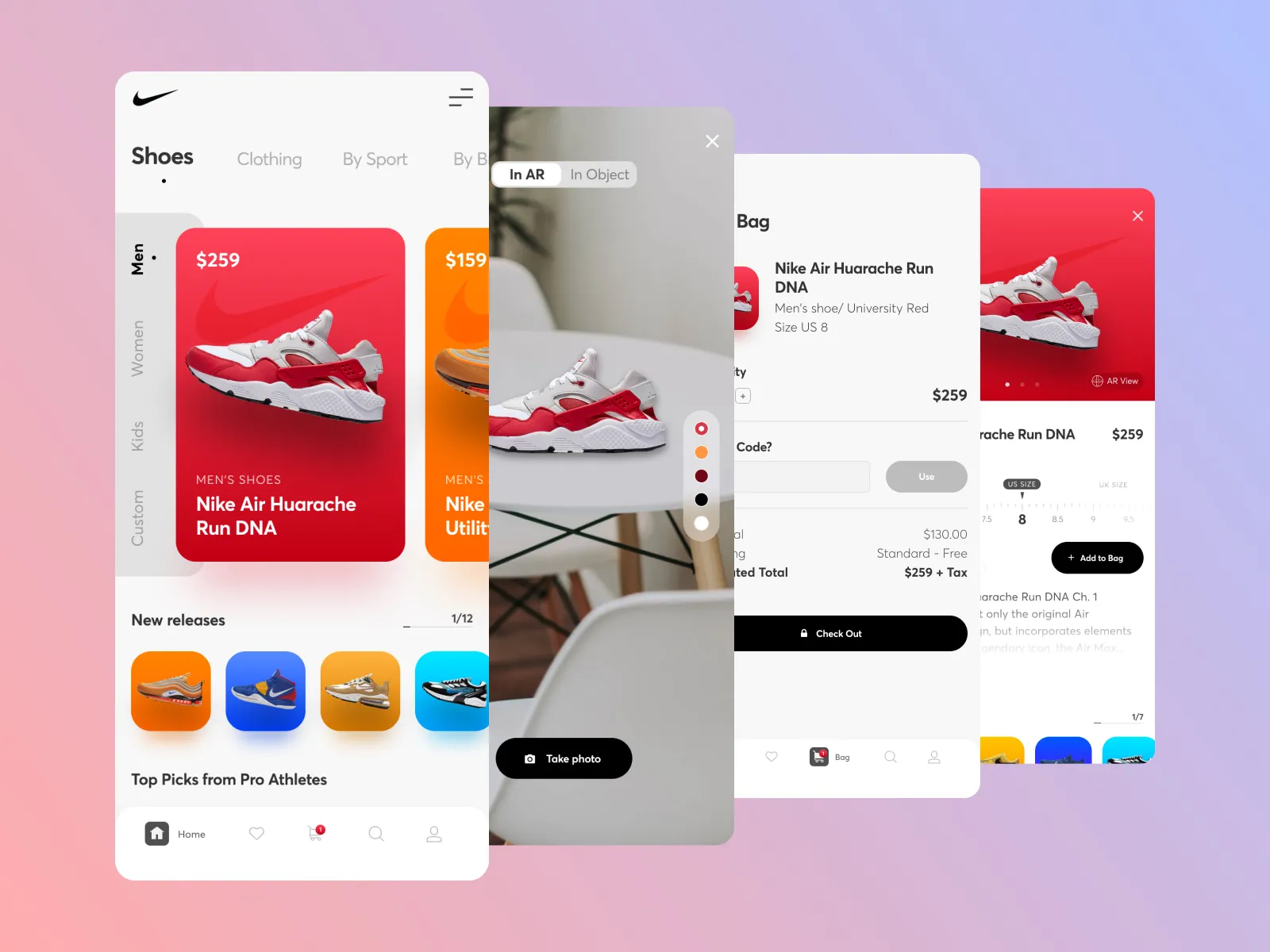 Nike Challenge Concept for Figma and Adobe XD No 2