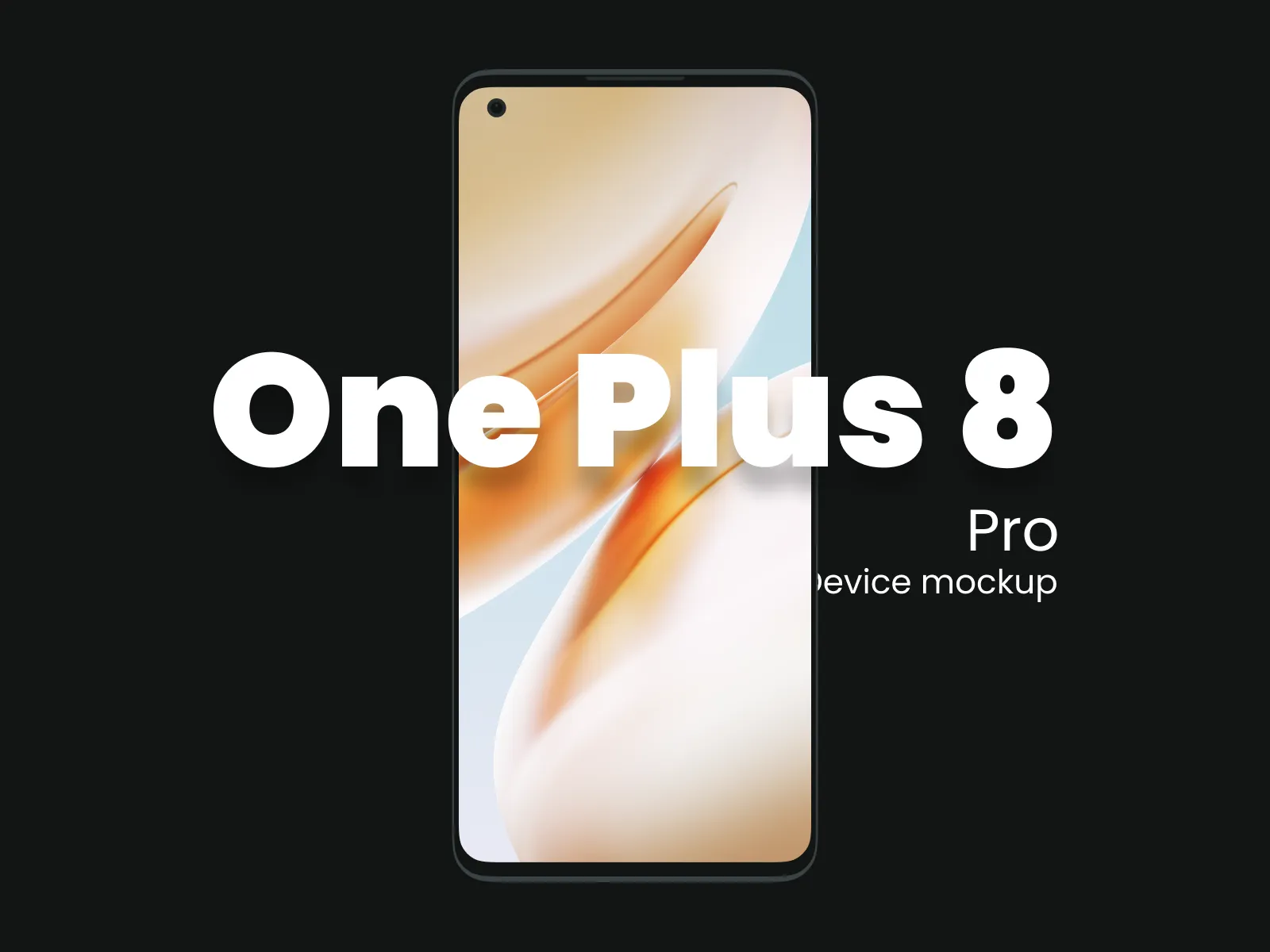 OnePlus 8 Pro Mockup  - Free template