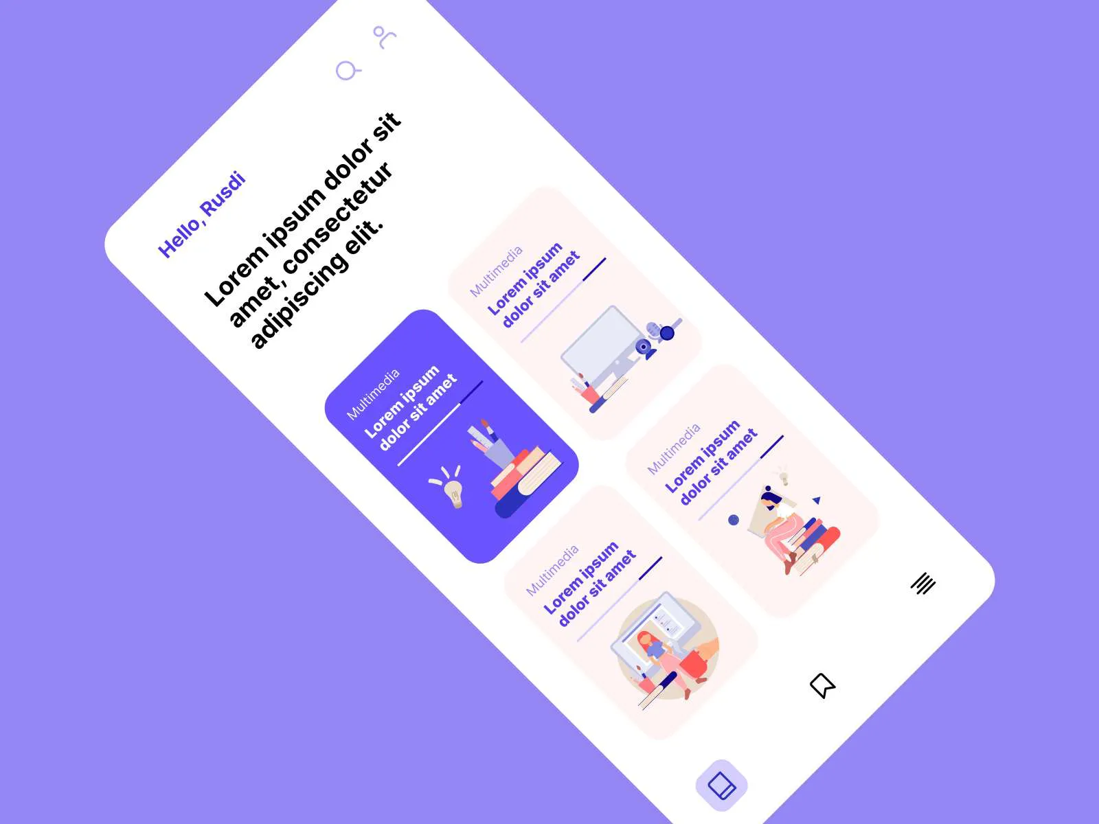 Online Learning App for Figma and Adobe XD No 2