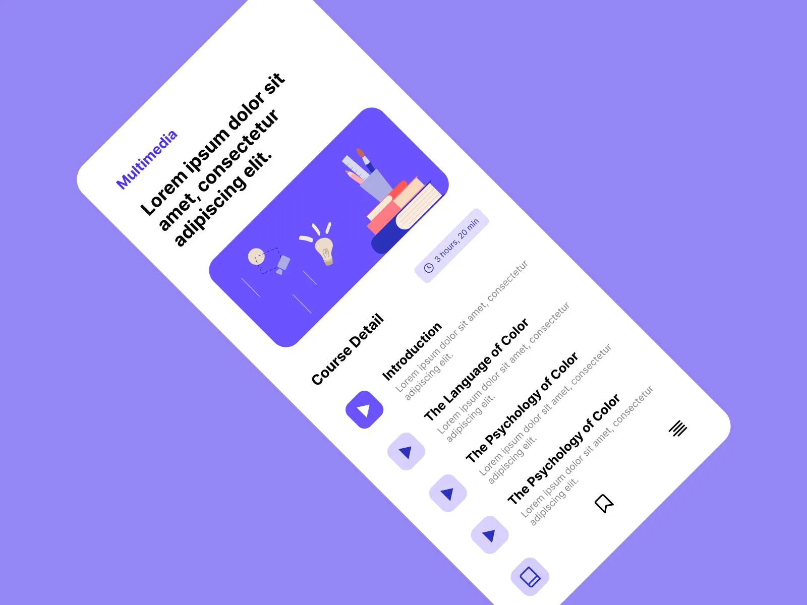 Online Learning App for Figma and Adobe XD No 4