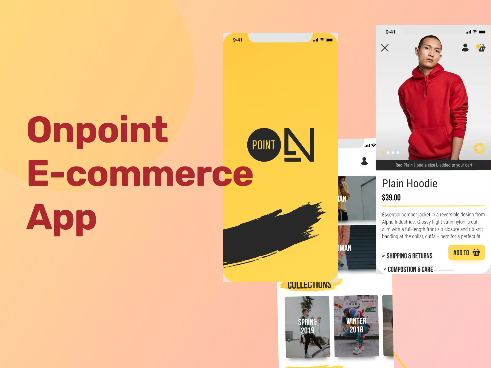 OnPoint Ecommerce App  - Free template