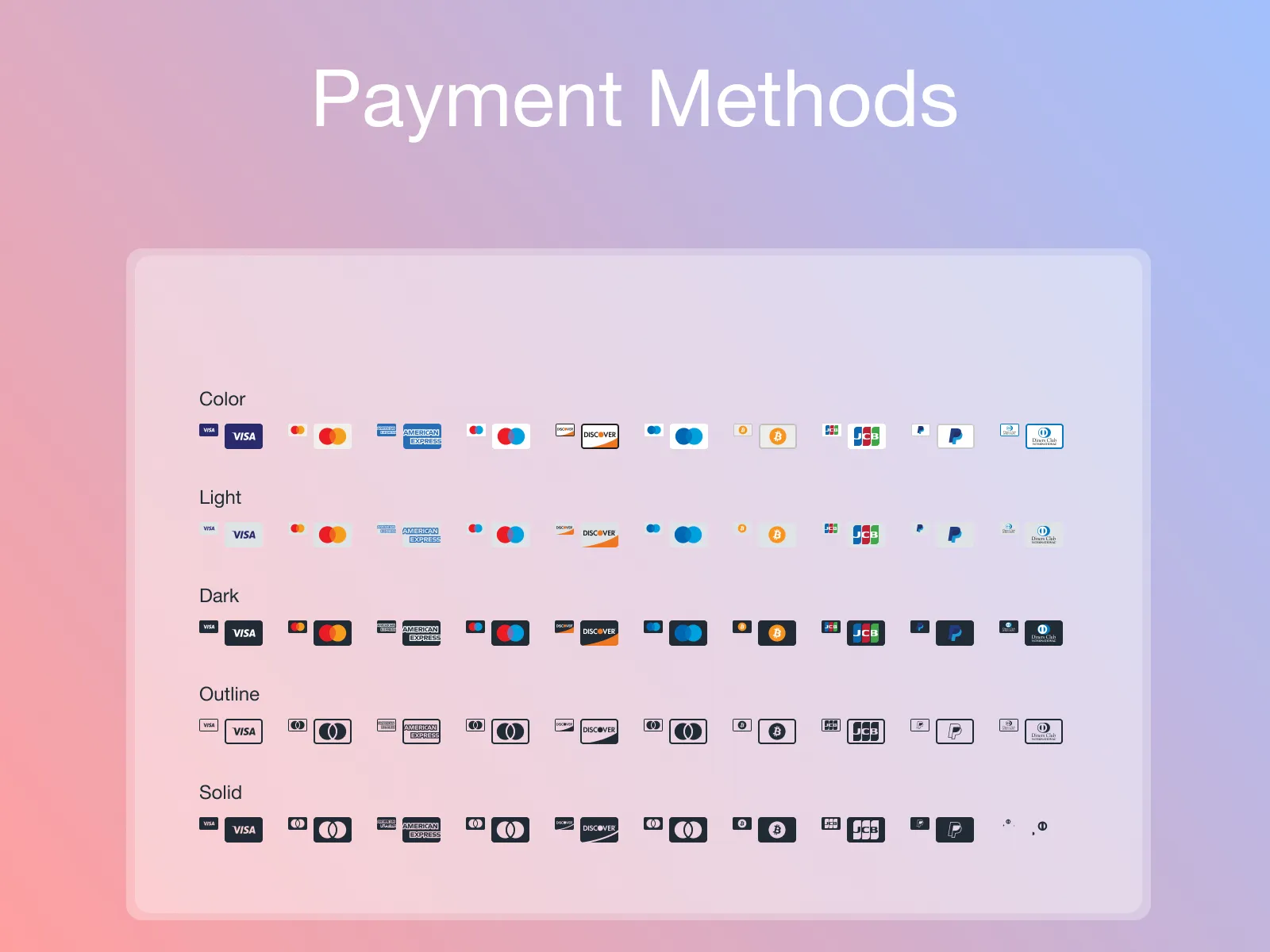 Payment Methods  - Free template