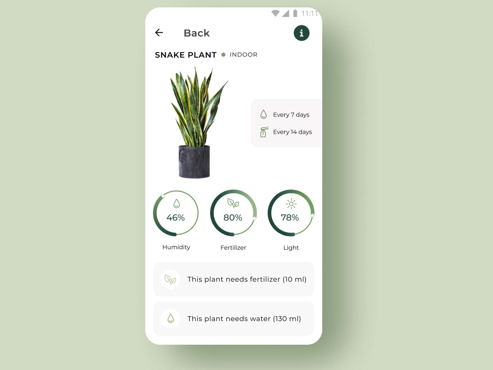 Plants Android App freebie for Figma and Adobe XD