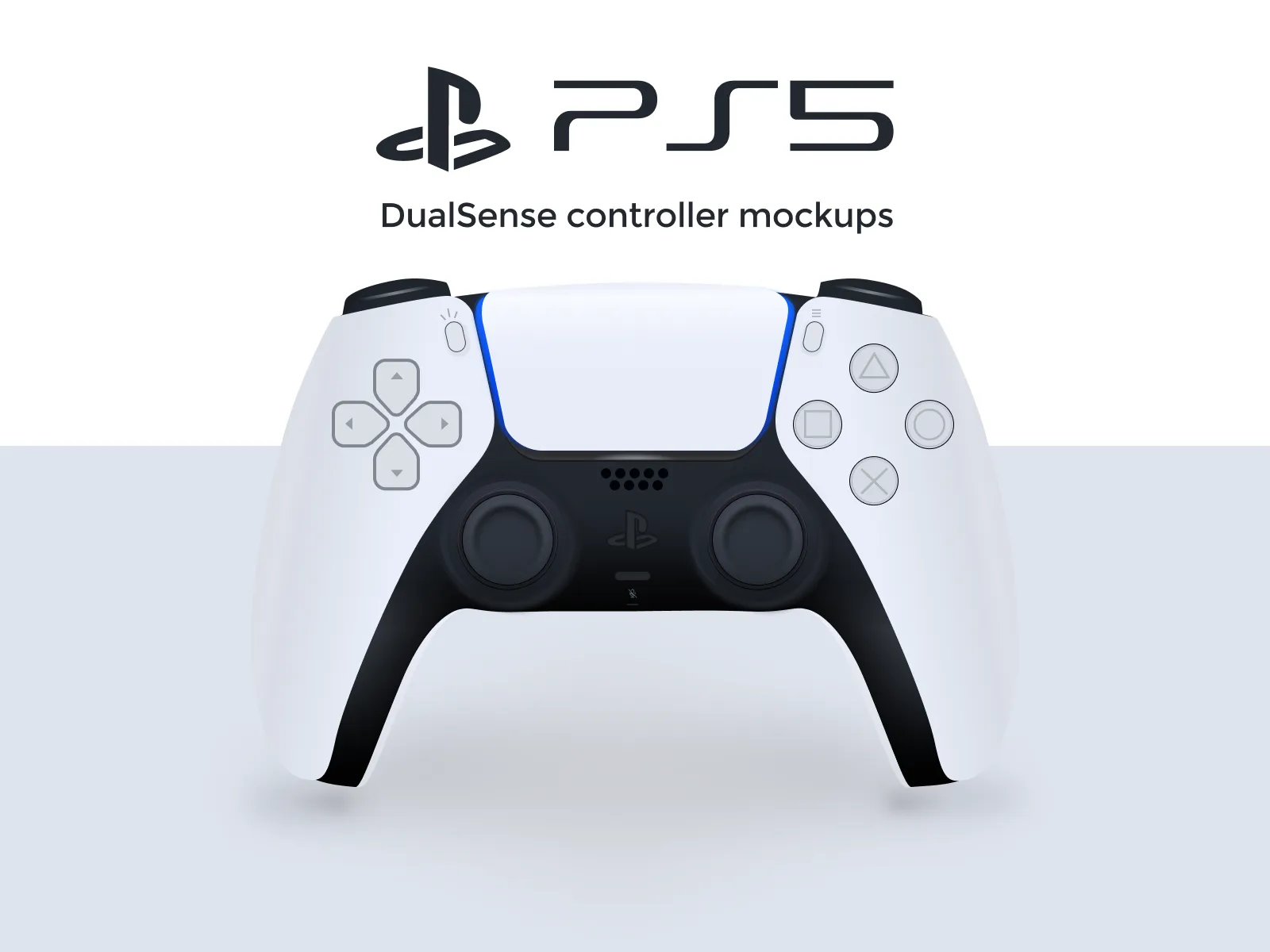 PlayStation 5 Controller Mockup for Figma and Adobe XD No 4