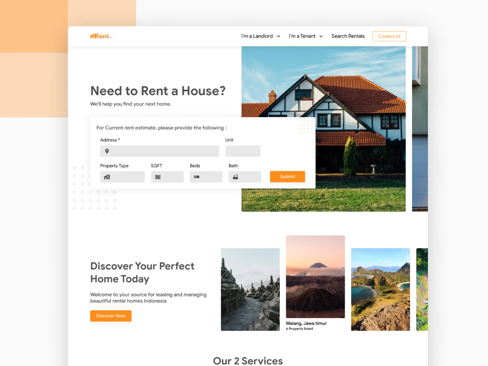Real Estate Page for Figma and Adobe XD No 2