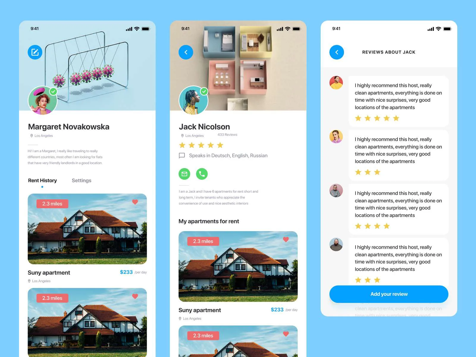 Real Estate UI Kit for Figma and Adobe XD No 2