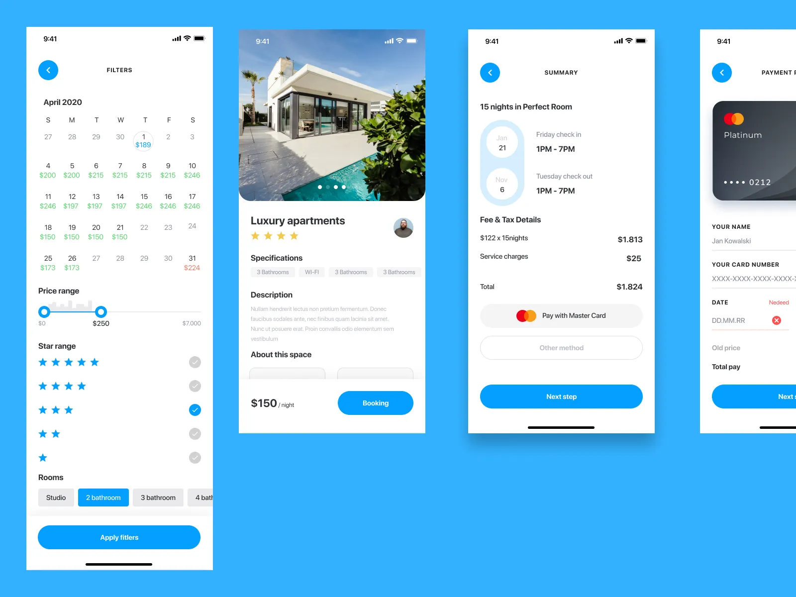 Real Estate UI Kit iOS for Figma and Adobe XD No 5
