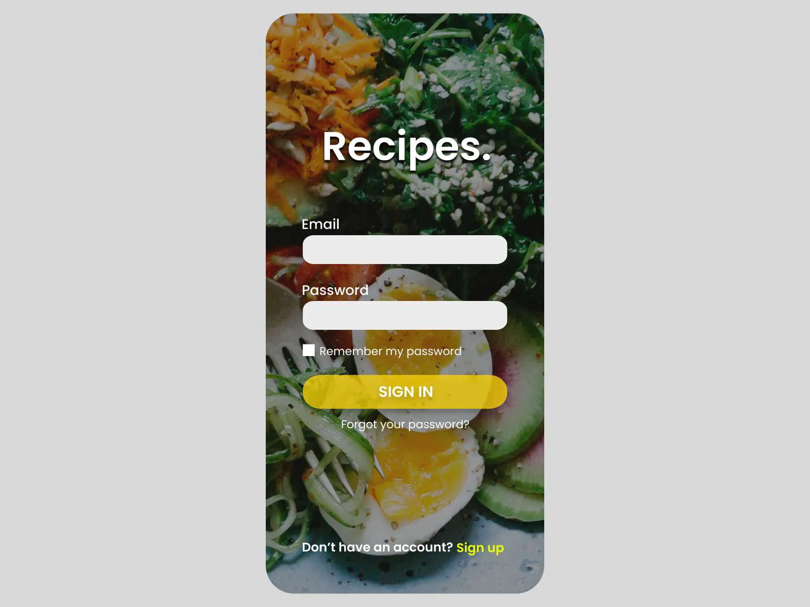 Recipes- Cooking App for Figma and Adobe XD No 2