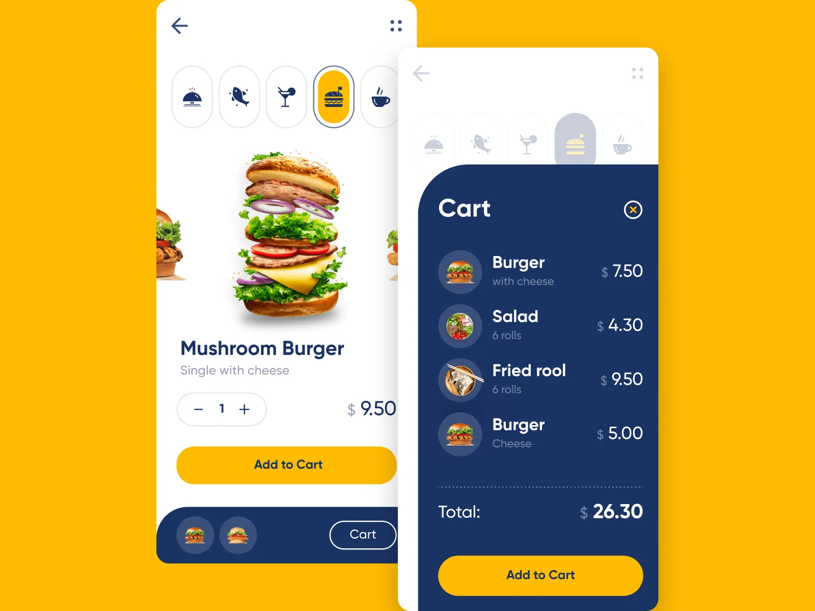 Restaurant iOS App for Figma and Adobe XD No 4