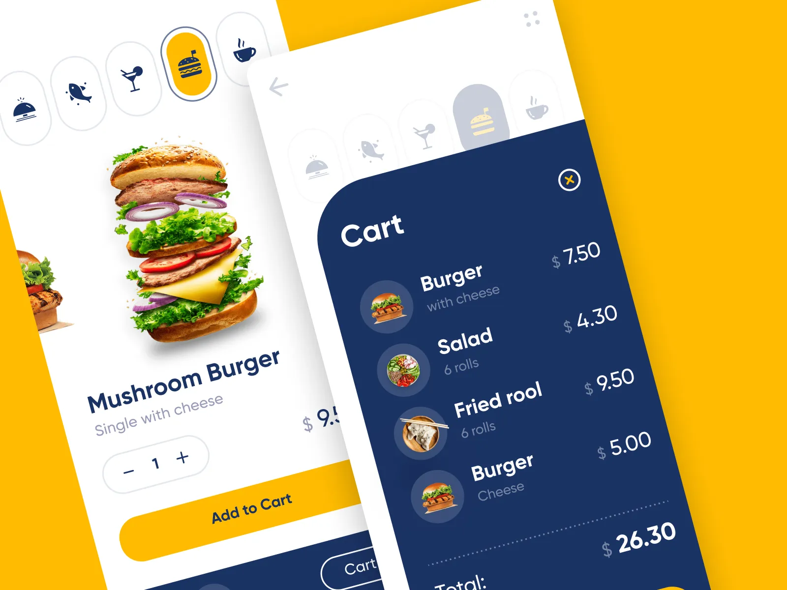 Restaurant iOS App for Figma and Adobe XD No 5