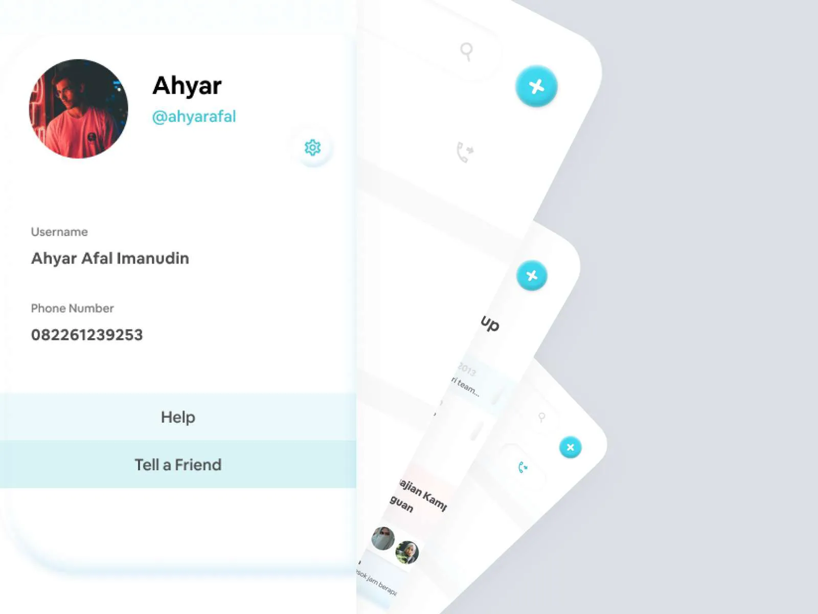 Roomies Chat App for Figma and Adobe XD No 4