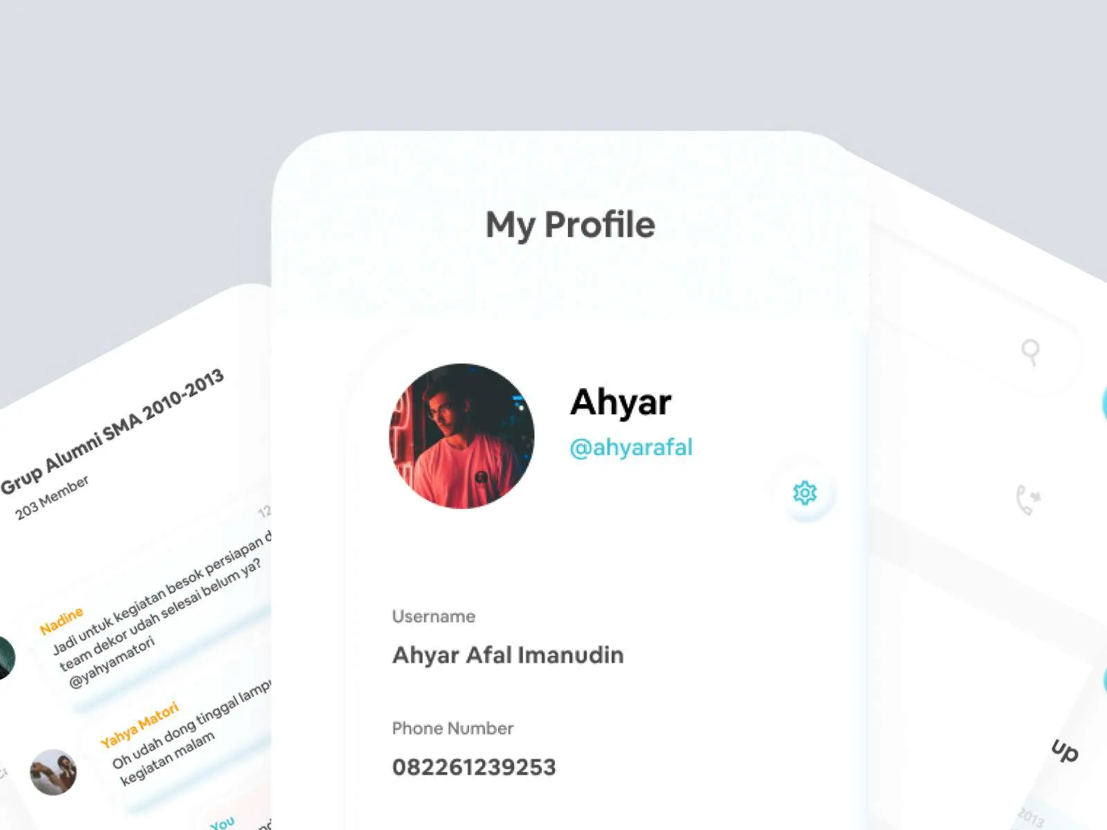Roomies Chat App for Figma and Adobe XD No 5