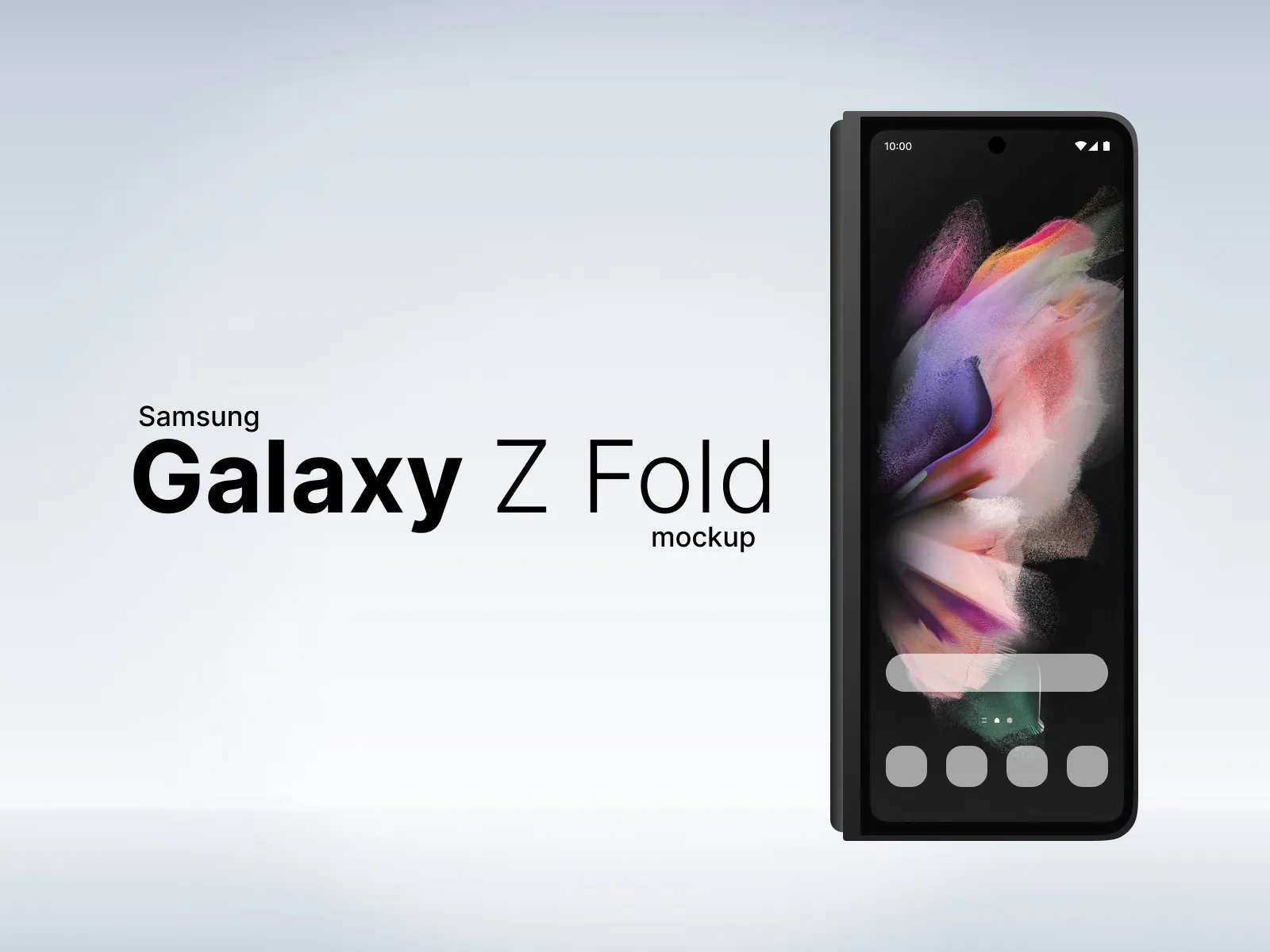 Samsung Galaxy Fold Mockup for Figma and Adobe XD No 2