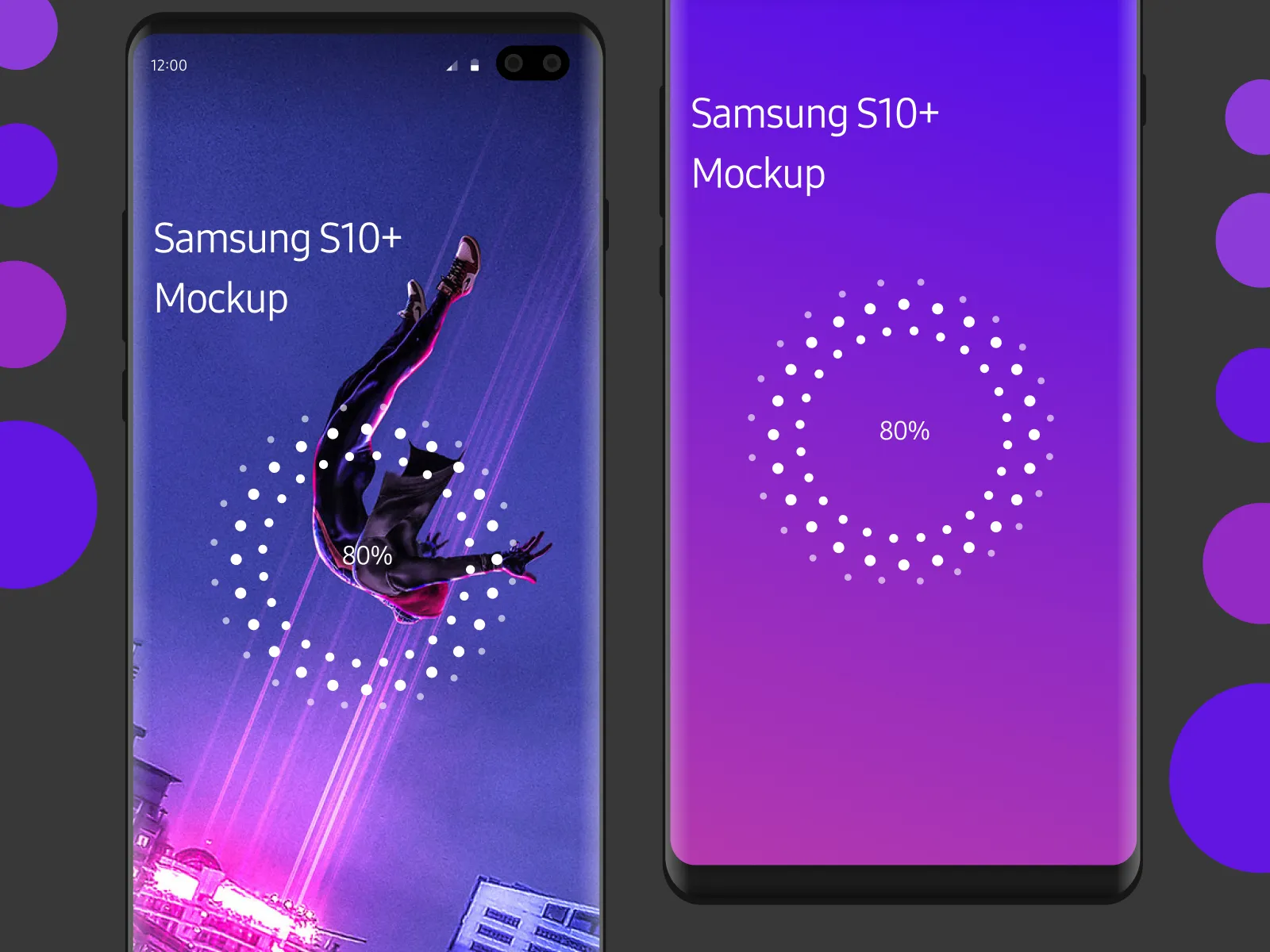 Samsung Galaxy S10 Realistic Mockup for Figma and Adobe XD No 2