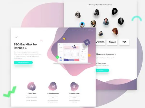 SEO Landing Page for Figma and Adobe XD