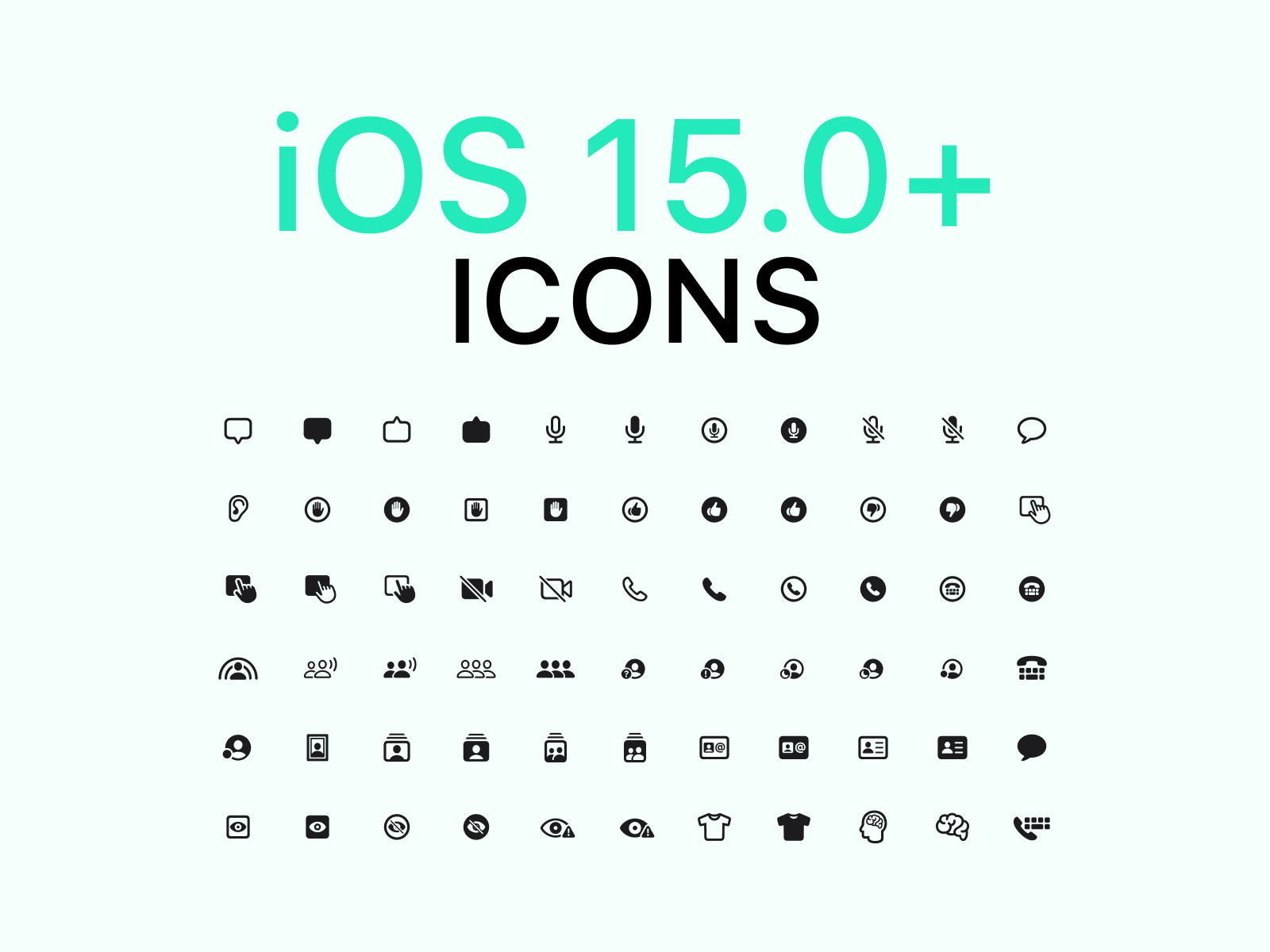 SF Symbols 2.1 Icons for Figma and Adobe XD No 2