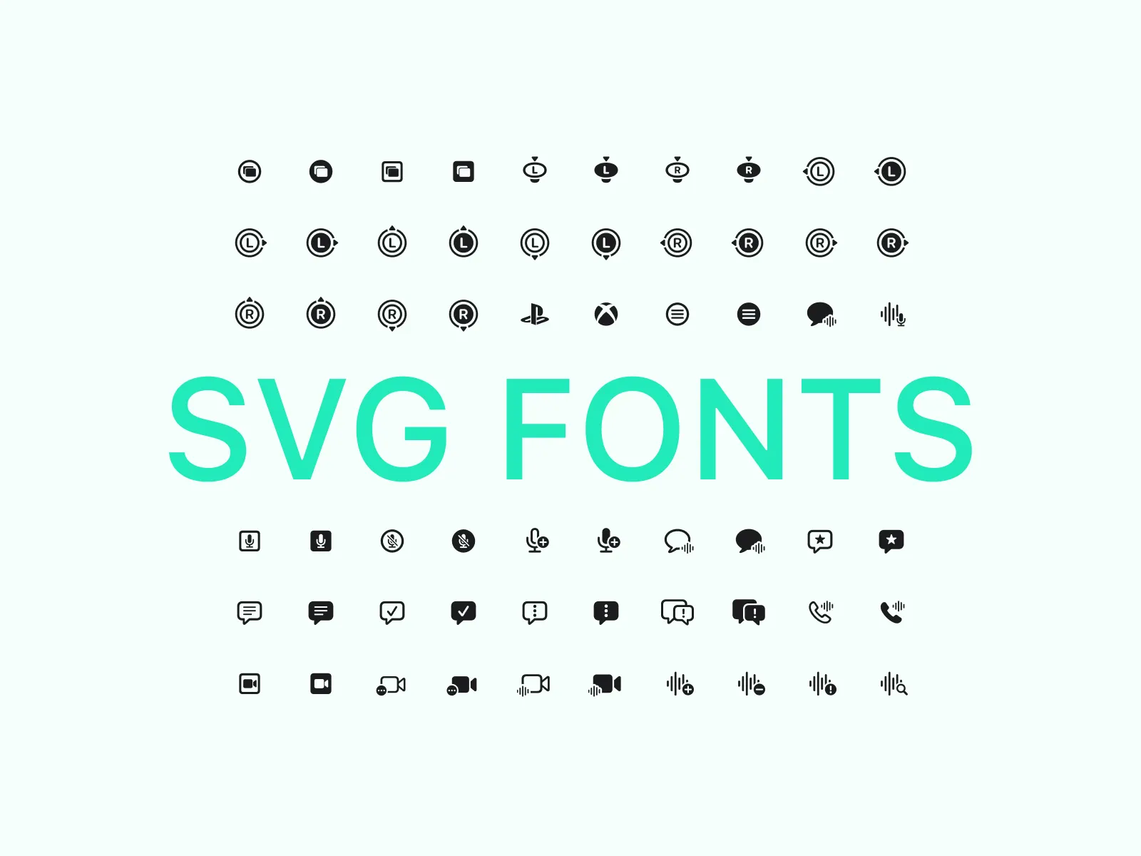 SF Symbols 2.1 Icons  - Free template