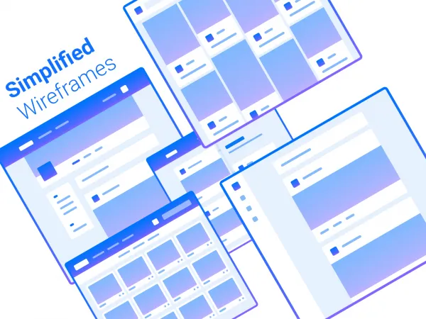 Simplified Wireframes for Figma and Adobe XD