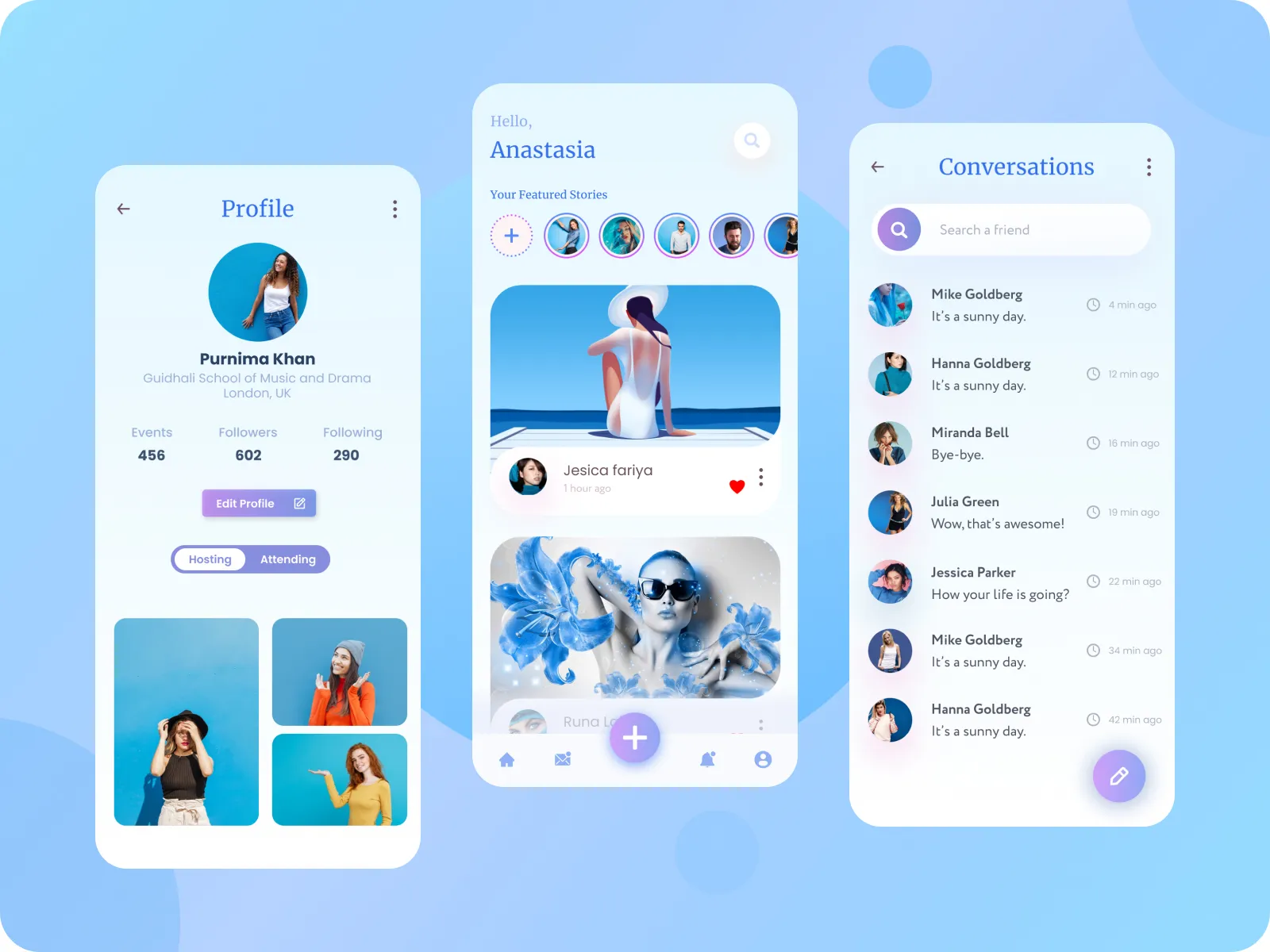 Snapchat App Redesign UI Kit for Figma and Adobe XD No 2