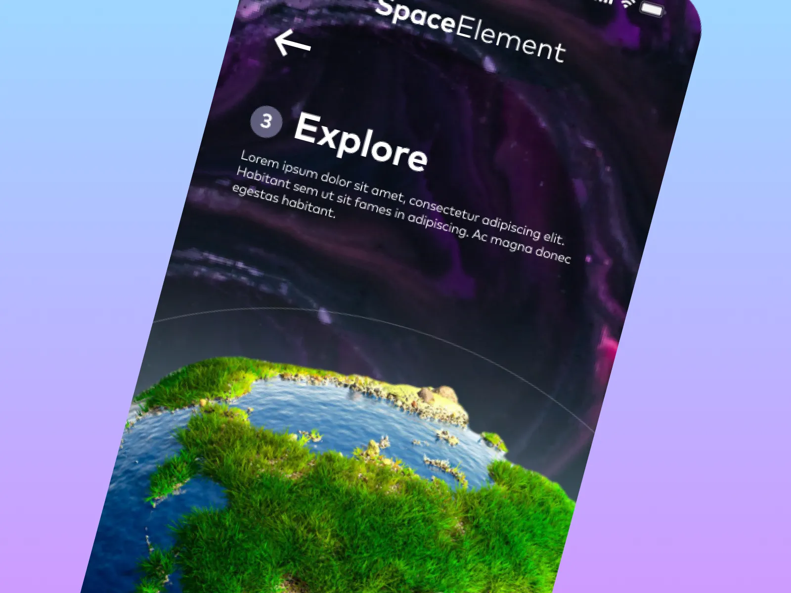 Space App Concept for Figma and Adobe XD No 4