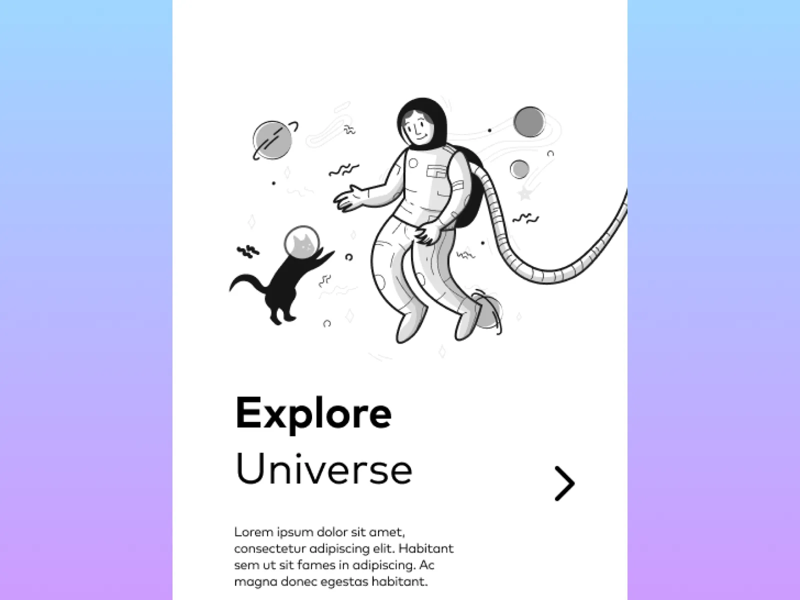 Space App Concept for Figma and Adobe XD No 5