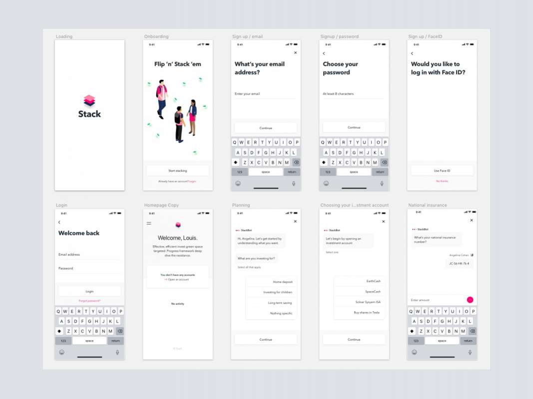 Stack UI Kit for Figma and Adobe XD