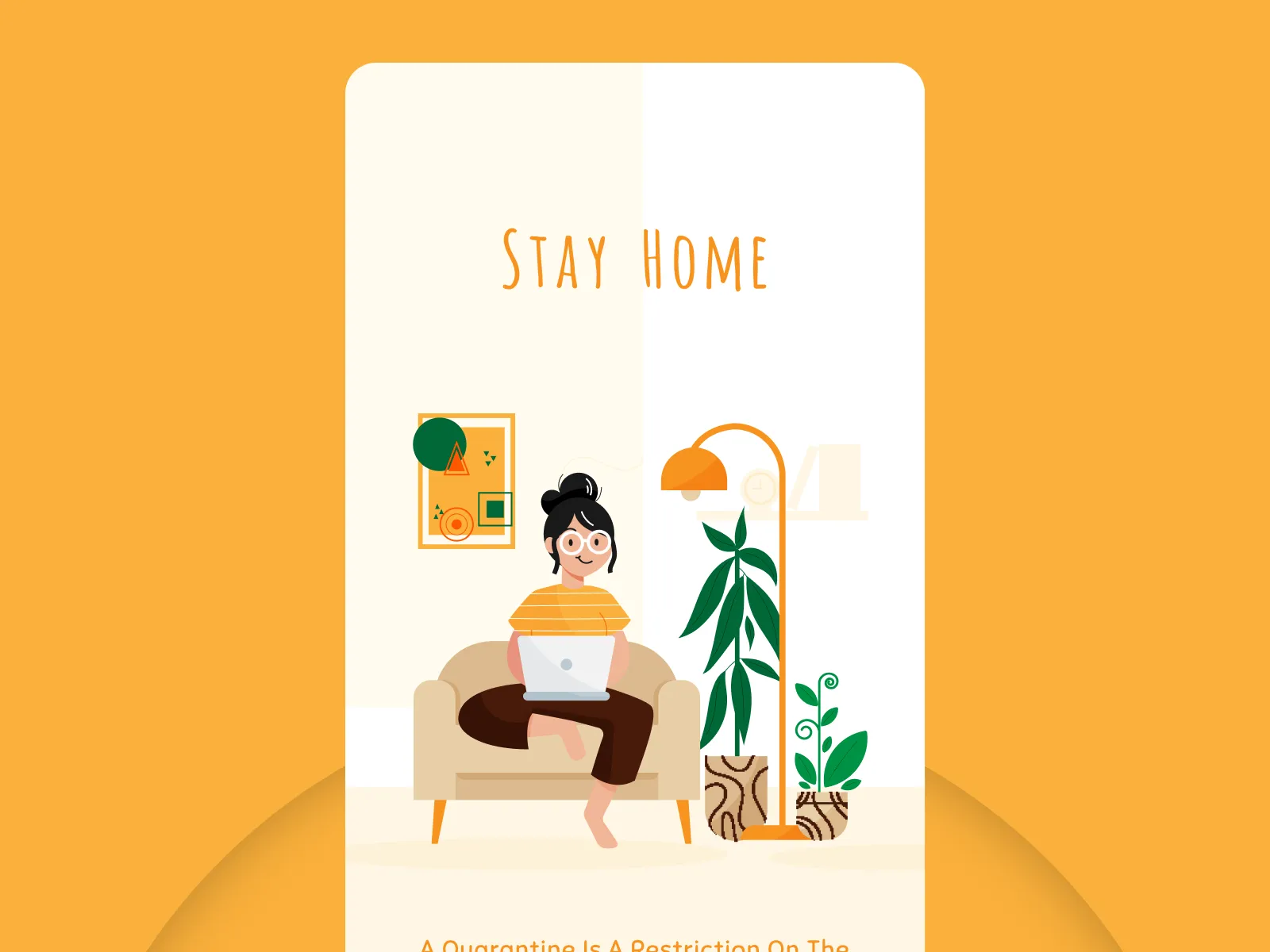 Stay Home App for Figma and Adobe XD No 2