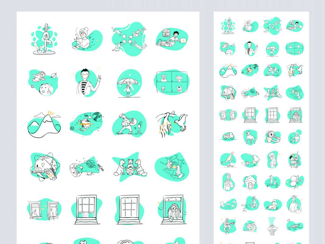 Surface - 75 Free Illustrations for Figma and Adobe XD No 1