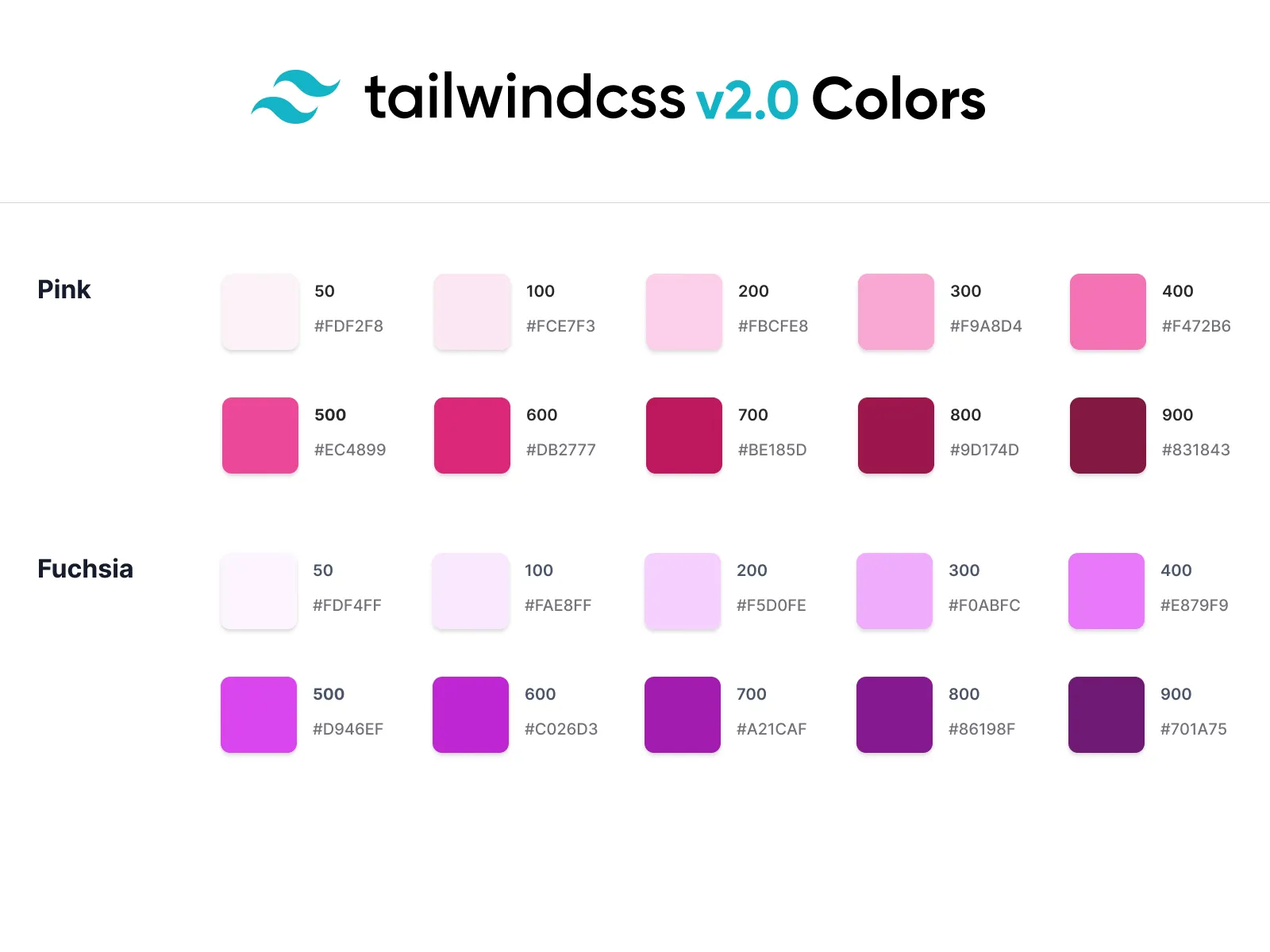 TailwindCSS Colors v2.0 for Figma and Adobe XD No 2