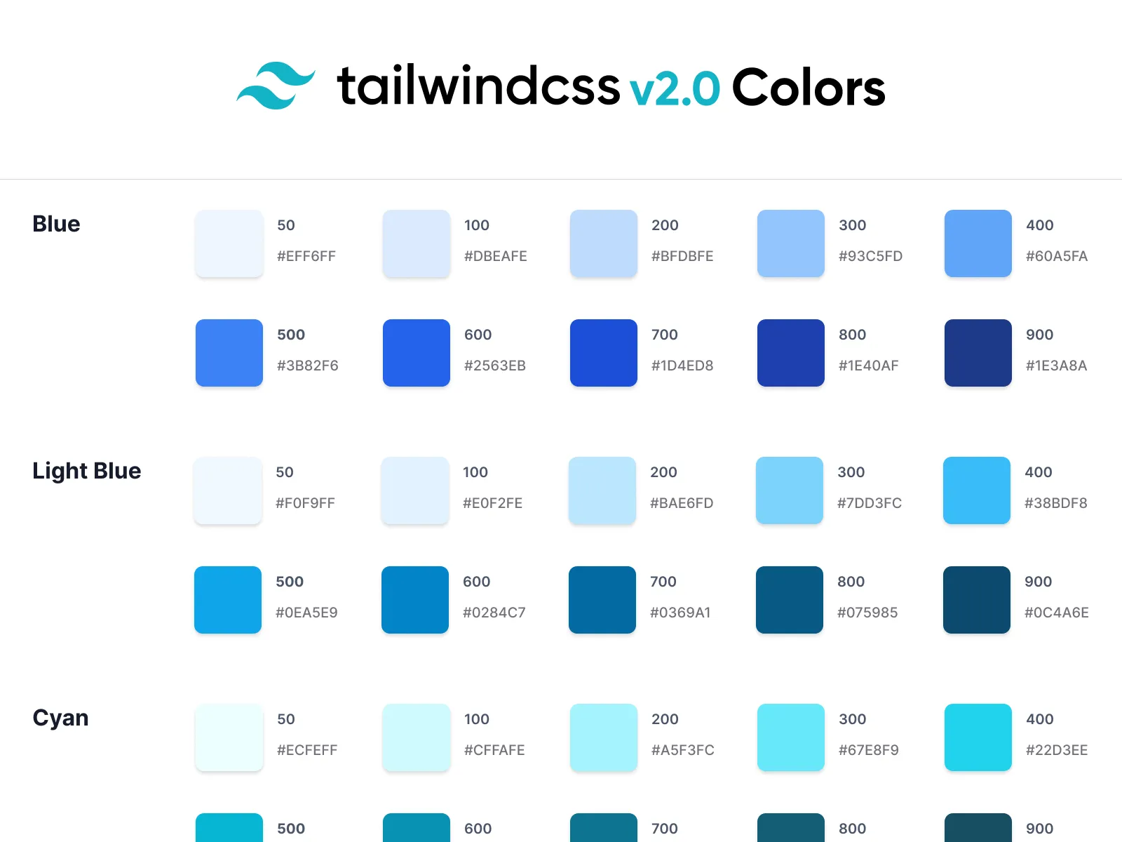 TailwindCSS Colors v2.0 for Figma and Adobe XD No 5