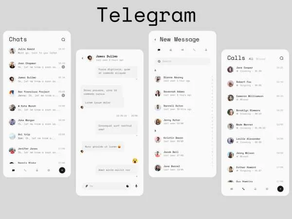 Telegram Redesign for Figma and Adobe XD
