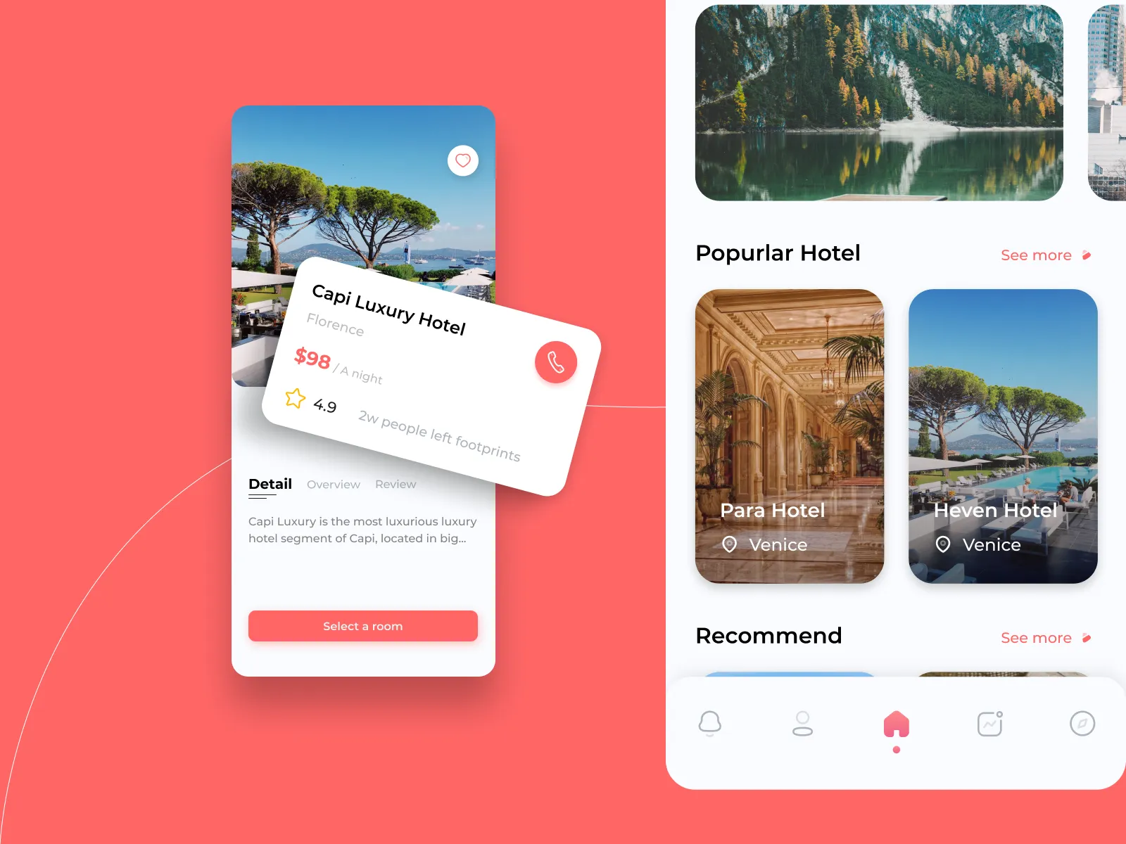 Travel Booking Mobile App for Figma and Adobe XD No 3