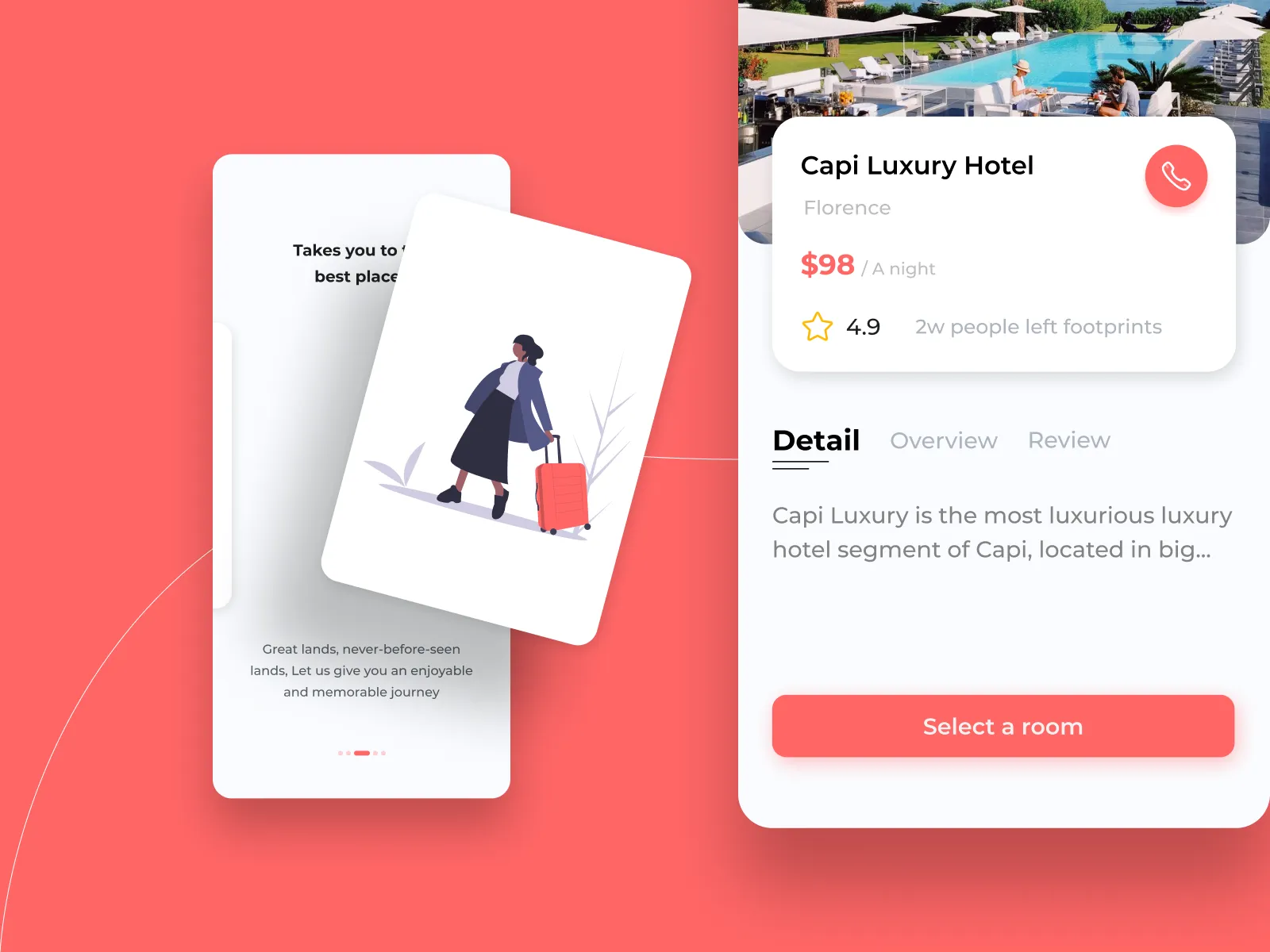 Travel Booking Mobile App for Figma and Adobe XD No 4