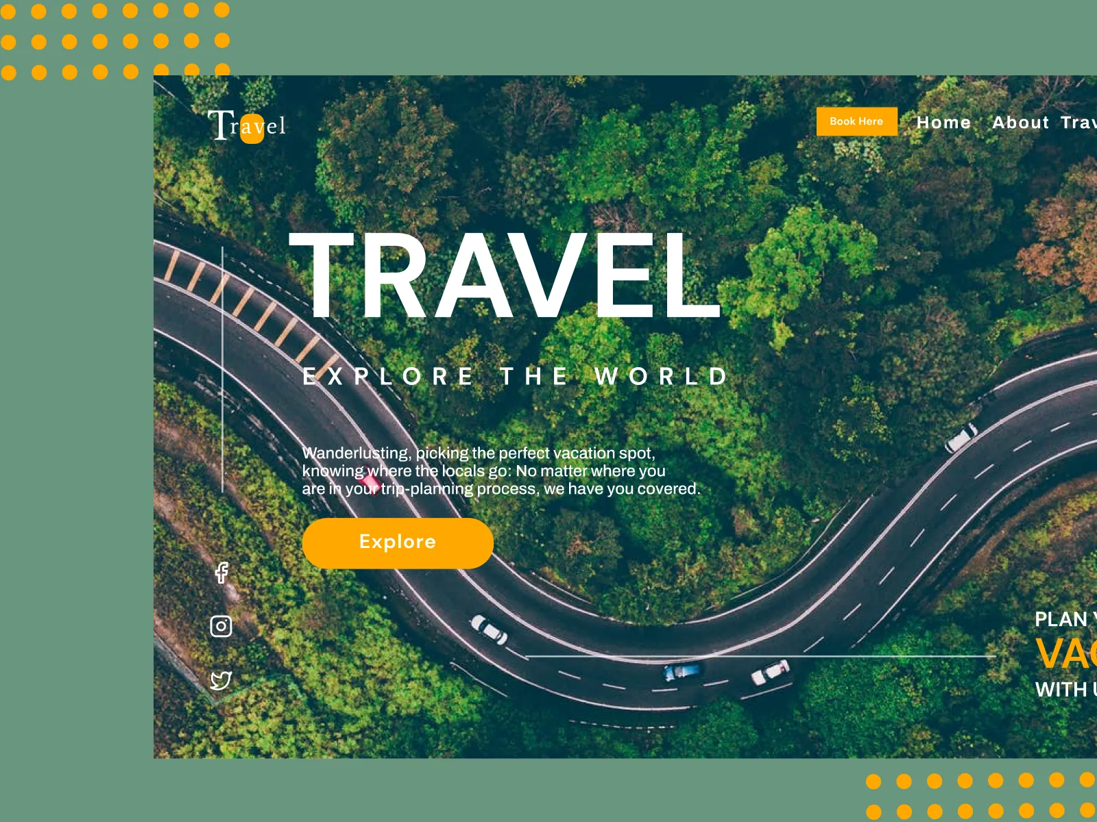 Travel Landing Page for Figma and Adobe XD No 2