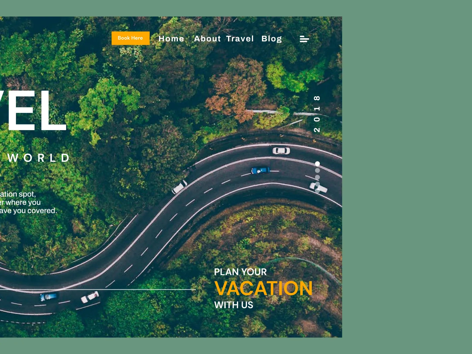 Travel Landing Page for Figma and Adobe XD No 5