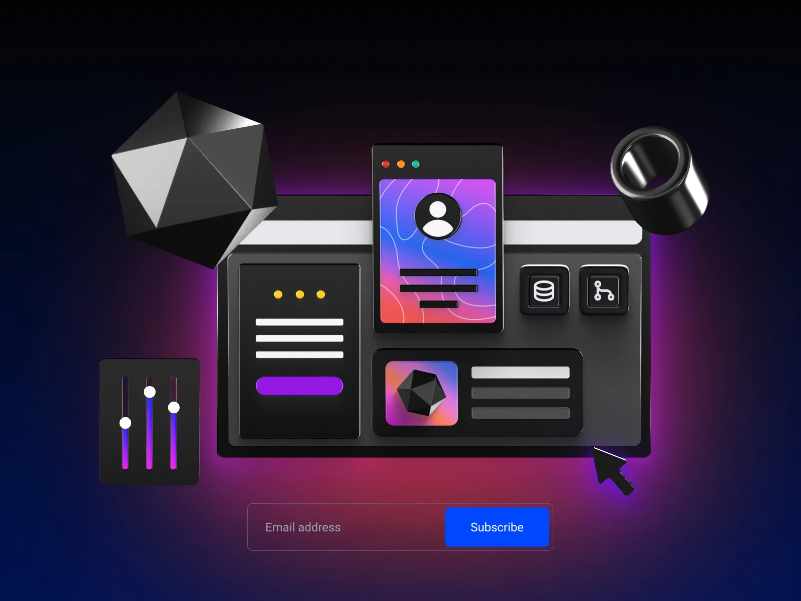 UI Kit for 3D Presentations for Figma and Adobe XD No 4